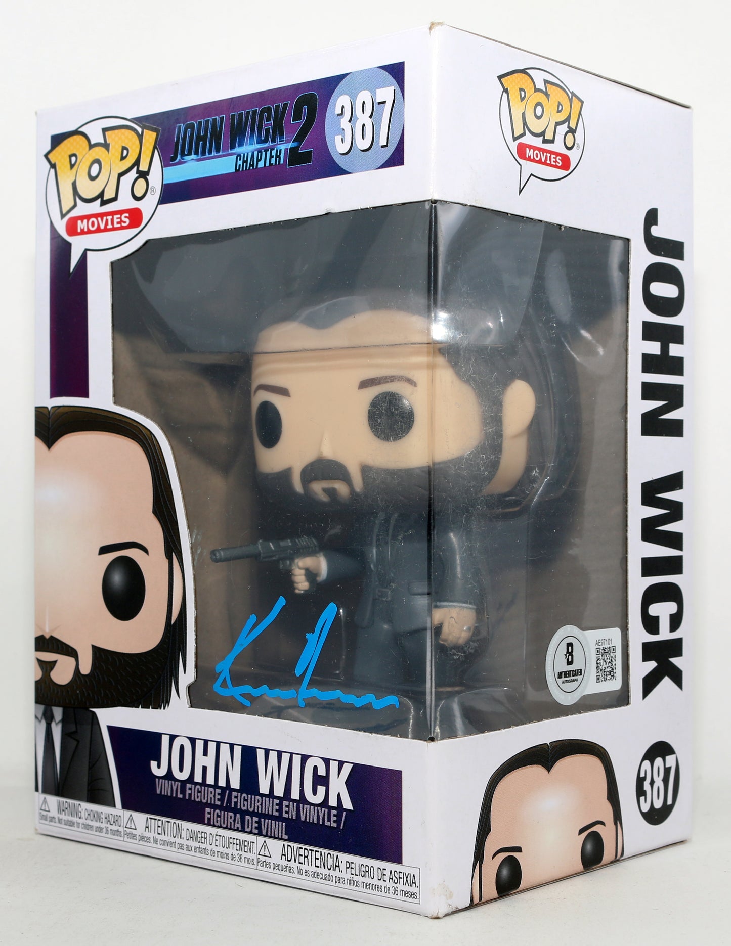 
                  
                    Keanu Reeves as John Wick in John Wick: Chapter 2 (Beckett) Signed Funko POP! #387
                  
                