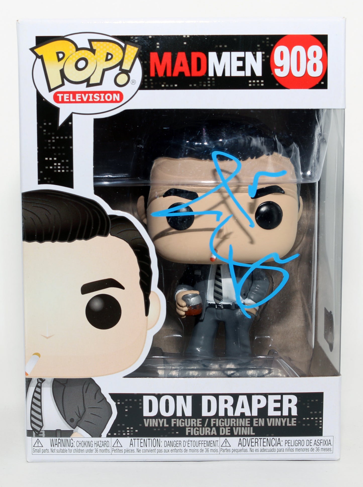 
                  
                    Jon Hamm as Don Draper in Mad Men (Beckett) Signed Funko POP! #908
                  
                