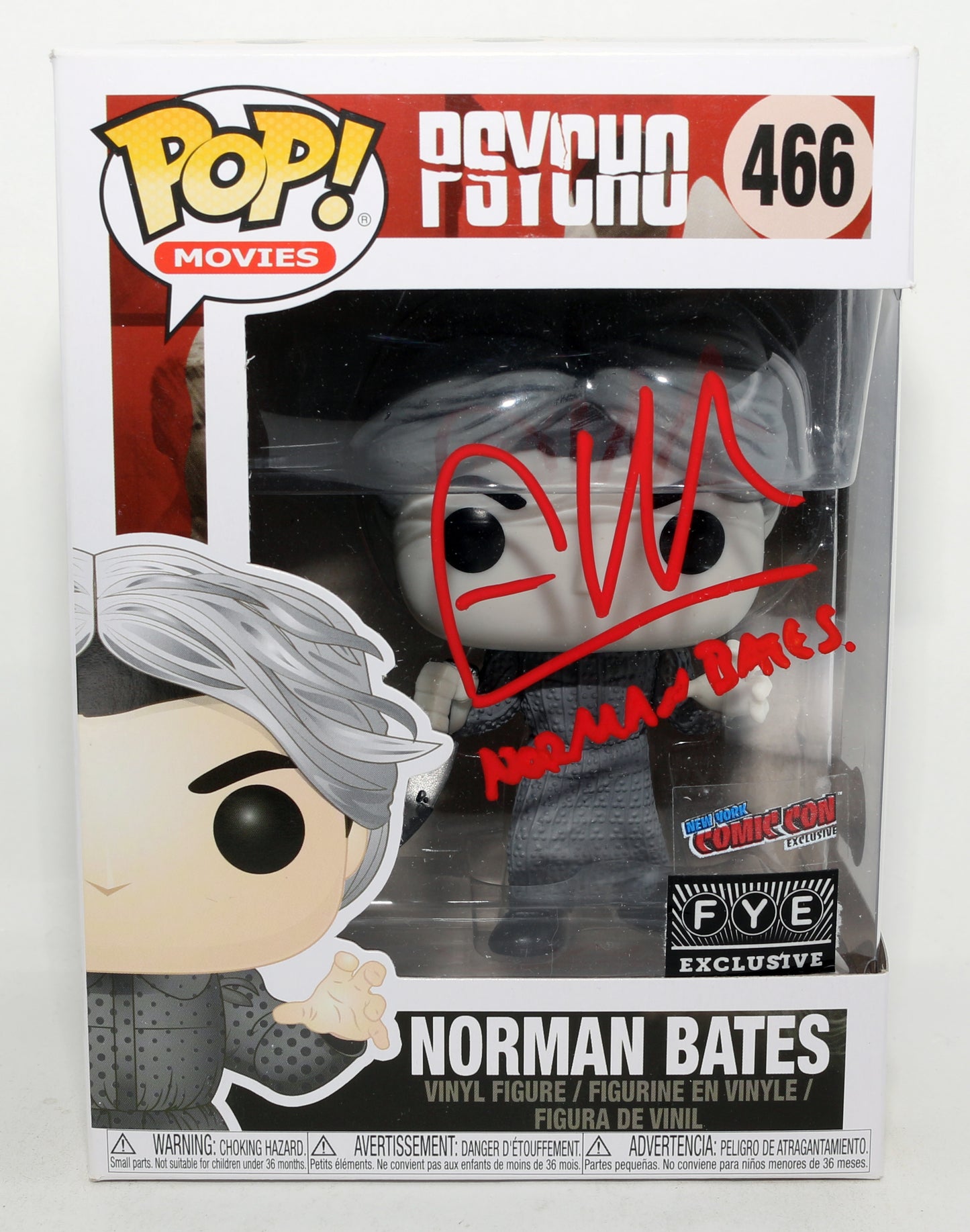 
                  
                    Freddie Highmore as Norman Bates in Bates Motel NY Comic Con & FYE Exclusive (Beckett) Signed Funko POP! #466 with Character Name
                  
                