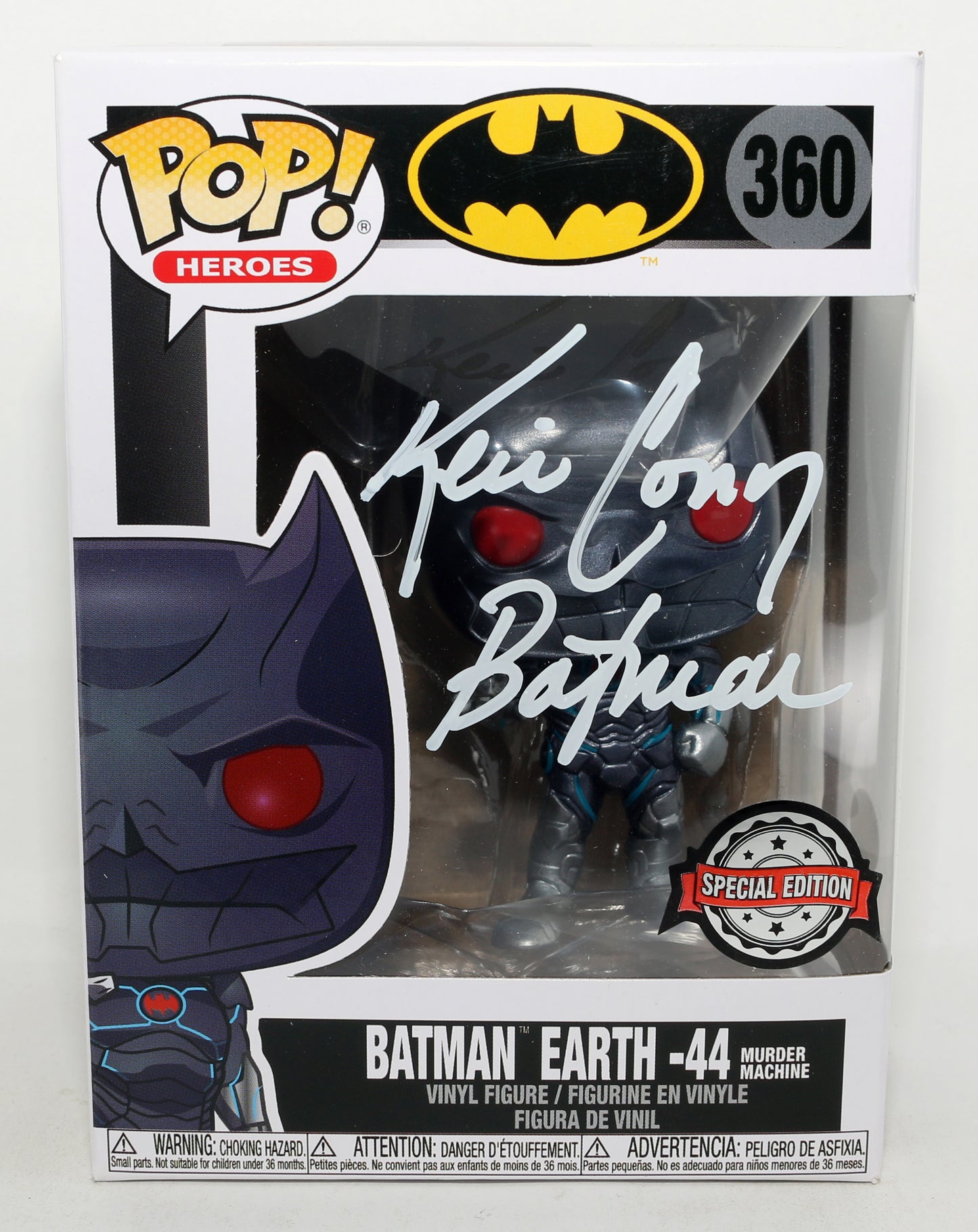 
                  
                    Kevin Conroy as Batman in Batman: The Animated Series Special Edition (JSA) Signed Funko POP! #360 with Character Name
                  
                