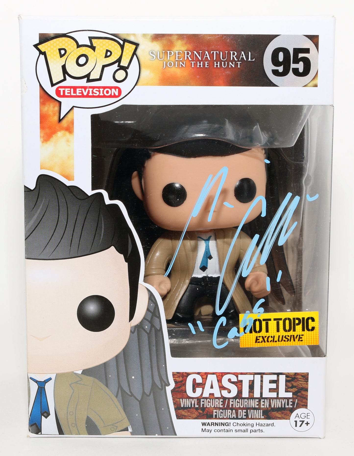 
                  
                    Misha Collins as Castiel in Supernatural Hot Topic Exclusive Signed Funko POP! #95 With Character Name
                  
                