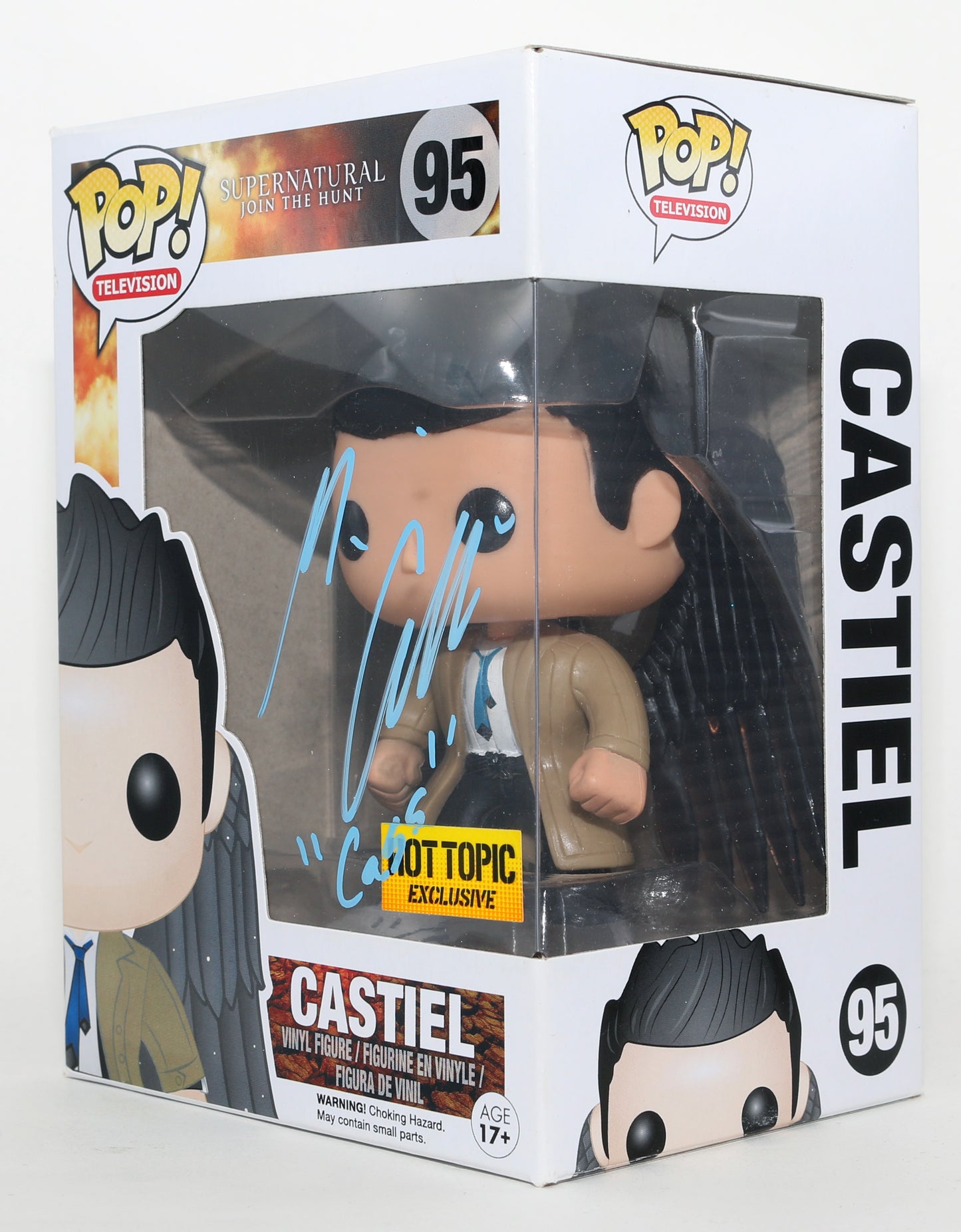 
                  
                    Misha Collins as Castiel in Supernatural Hot Topic Exclusive Signed Funko POP! #95 With Character Name
                  
                