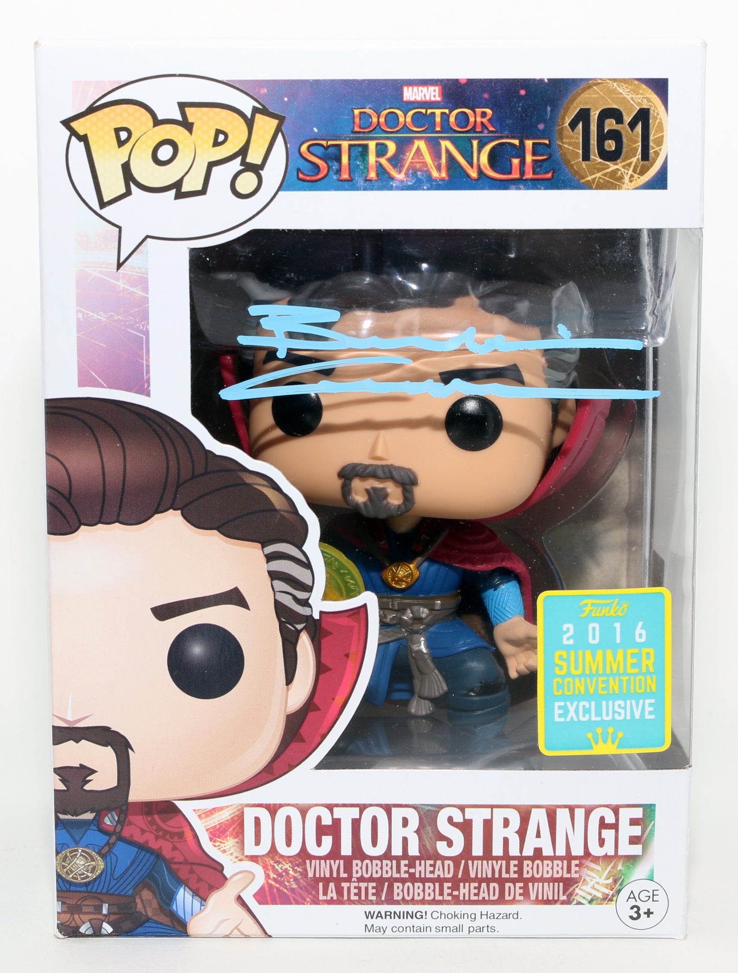 
                  
                    Benedict Cumberbatch as Doctor Strange in Doctor Strange 2016 Summer Convention Exclusive (Official Pix) Signed Funko POP! #161
                  
                