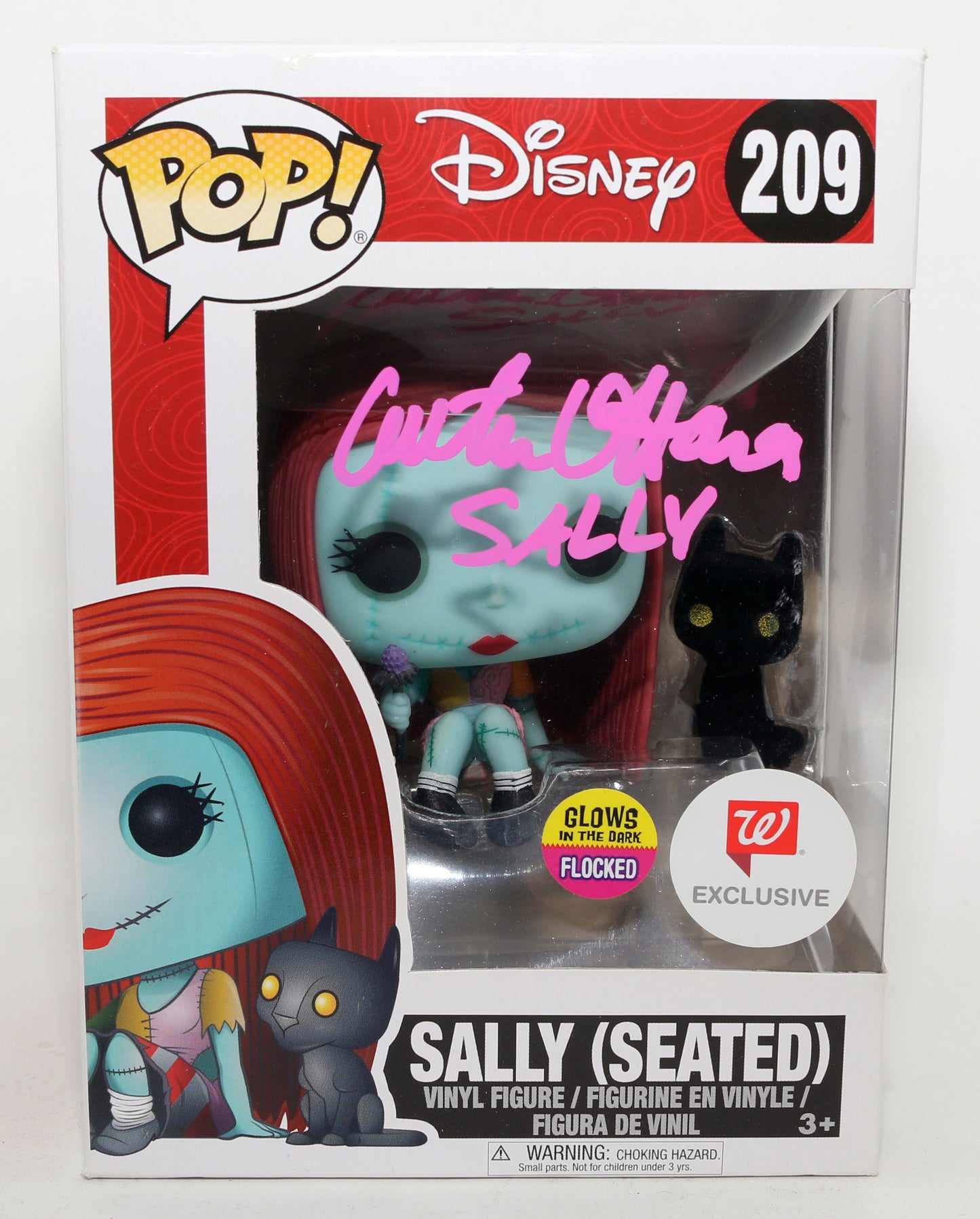 
                  
                    Catherine O'Hara as Sally in The Nightmare Before Christmas Walgreens Exclusive GITD (JSA) Signed Funko POP! #209 with Character Name
                  
                