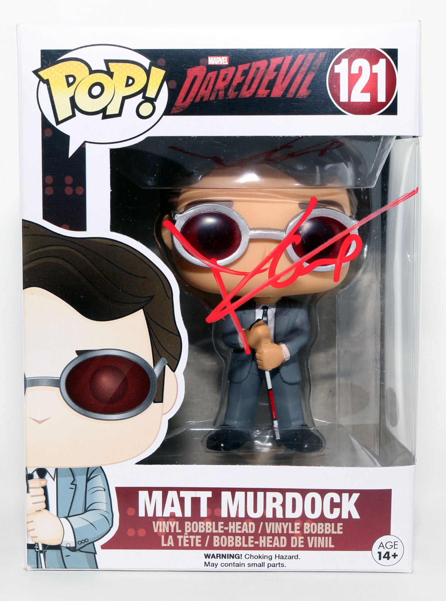 
                  
                    Charlie Cox as Matt Murdock / Daredevil in Daredevil (JSA) Signed Funko POP! #121
                  
                