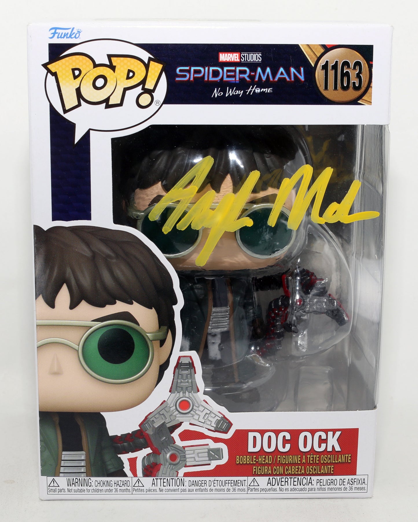 
                  
                    Alfred Molina as Doctor Octopus in Spider-Man: No Way Home (JSA) Signed Funko POP! #1163
                  
                
