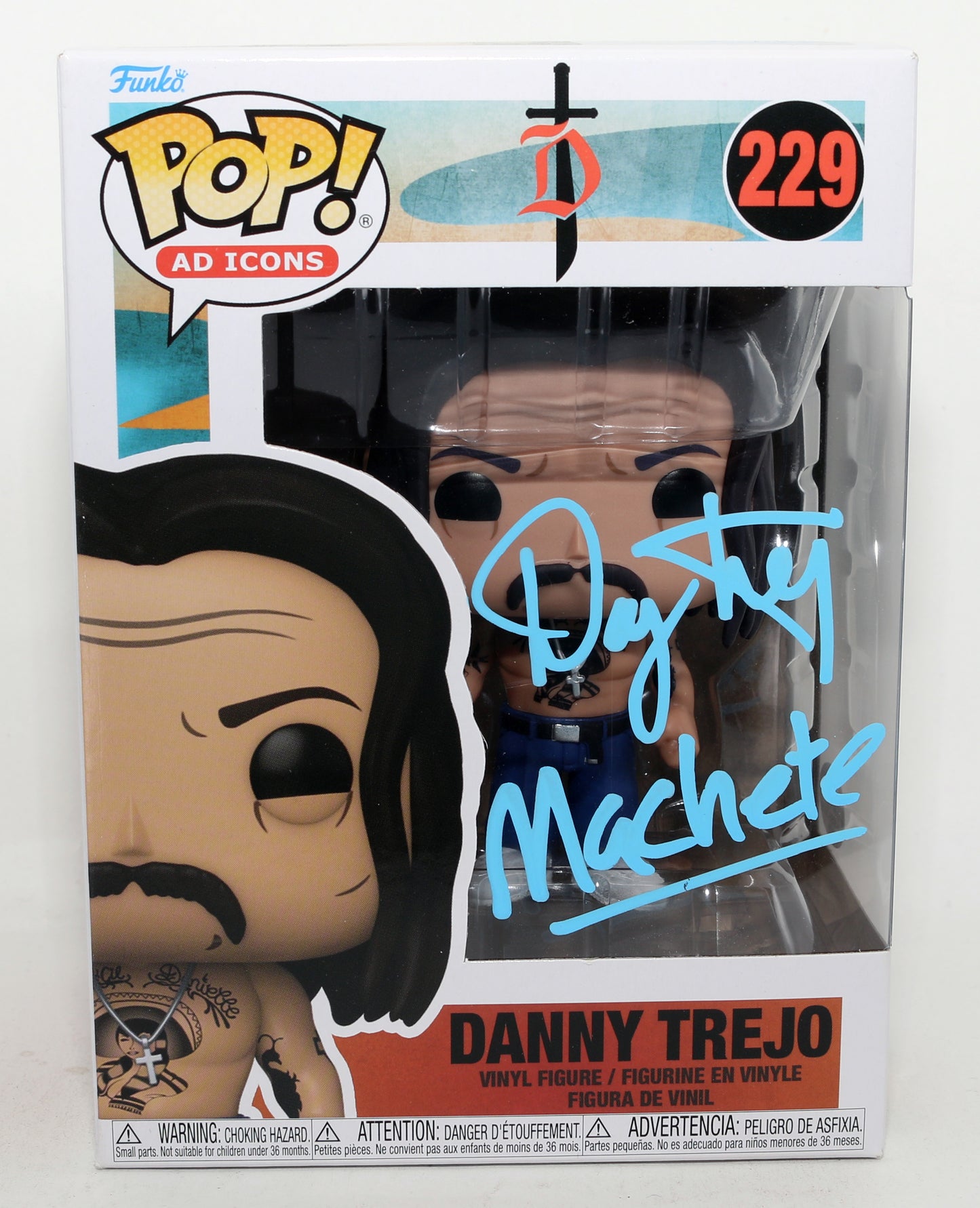 
                  
                    Danny Trejo from Machete, Machete Kills, & Spy Kids (JSA) Signed Funko POP! #229 with Character Name
                  
                