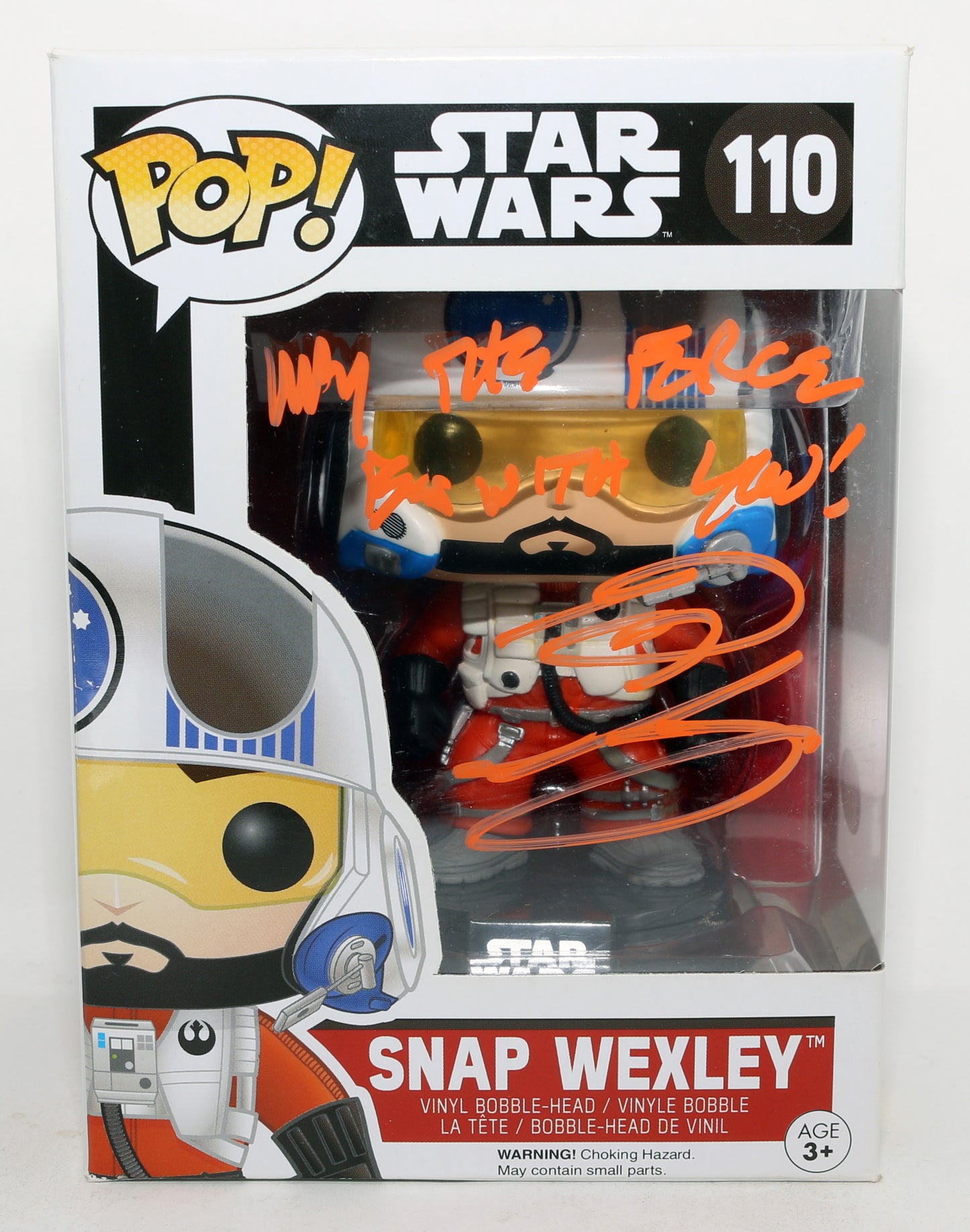 
                  
                    Greg Grunberg as Snap Wexley in Star Wars: The Force Awakens (PSA) Signed Funko POP! #110 with Quote
                  
                