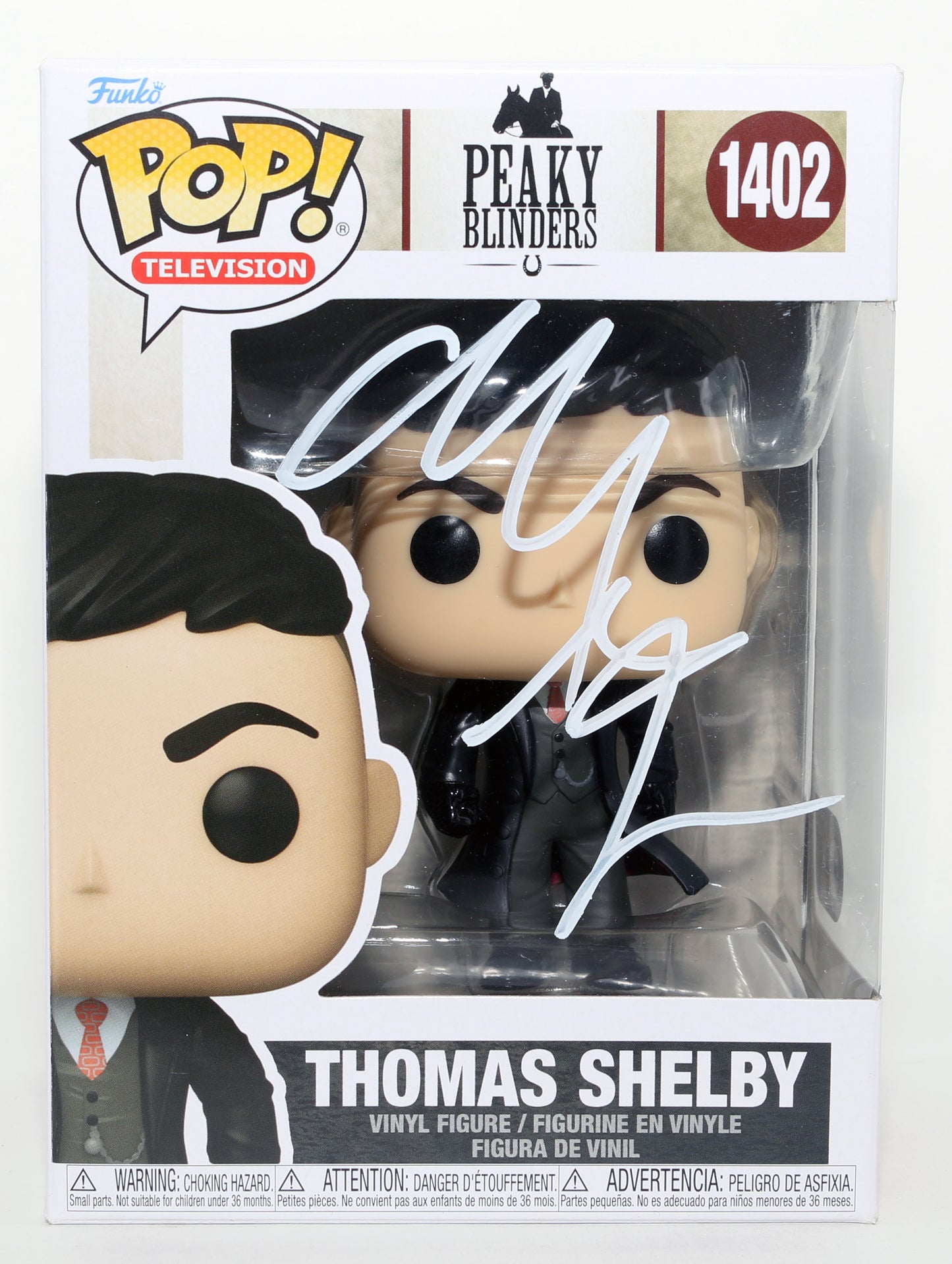 
                  
                    Cillian Murphy as Thomas Shelby in Peaky Blinders (SWAU) Signed Funko POP! #1402
                  
                
