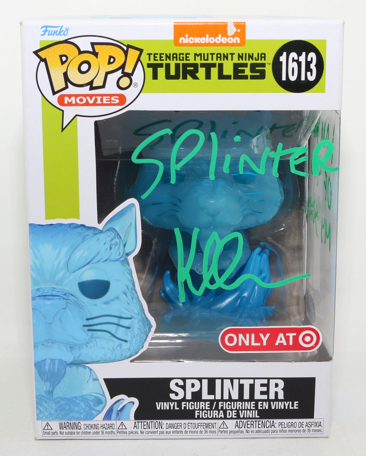 
                  
                    Kevin Clash as Splinter in Teenage Mutant Ninja Turtles Target Exclusive (JSA) Signed Funko POP! #1613 with Character Name & Quote
                  
                