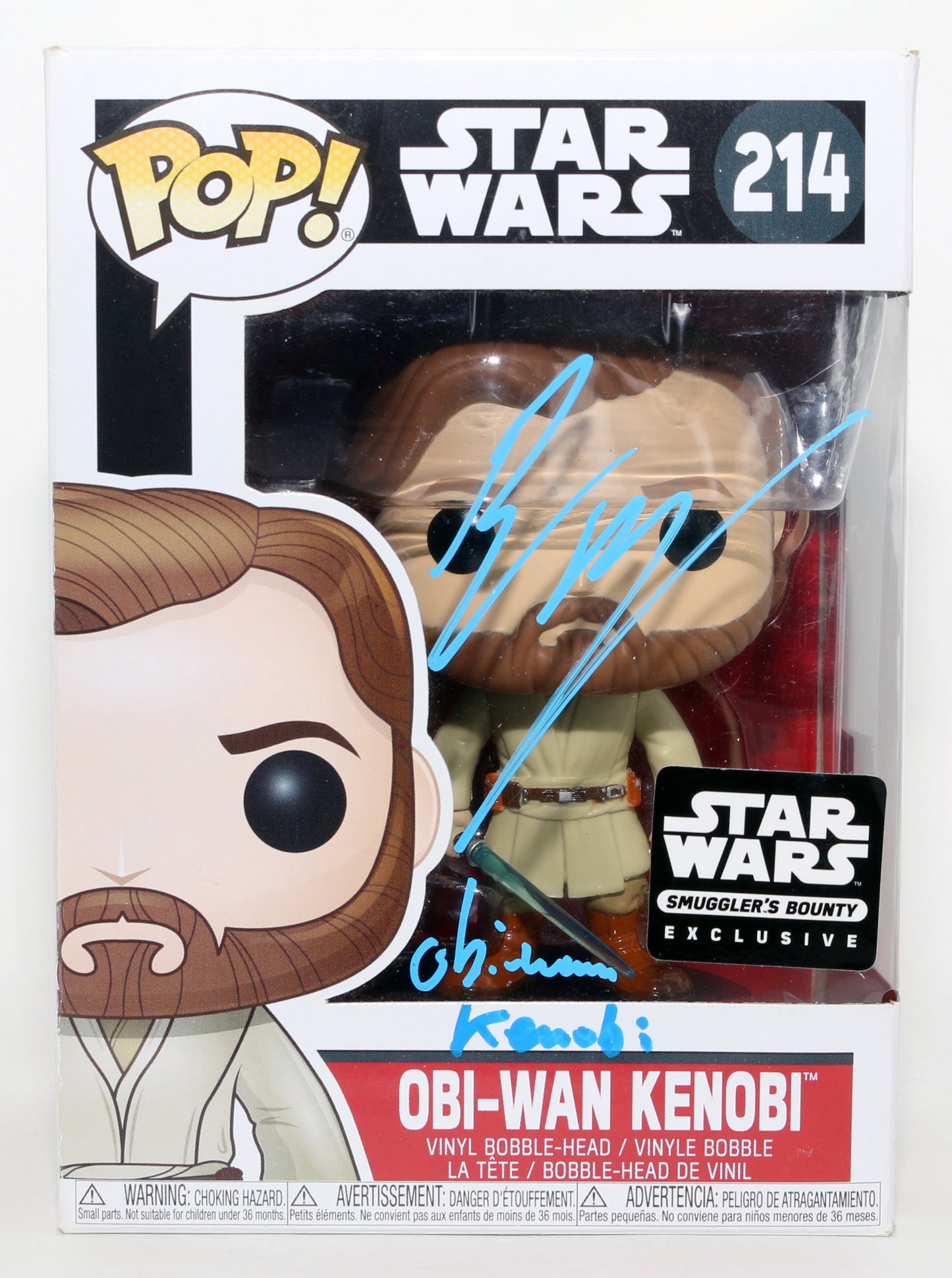 
                  
                    Ewan McGregor as Obi-Wan Kenobi in Star Wars Episode III: Revenge of the Sith Smuggler's Bounty Exclusive (Official Pix) Signed Funko POP! #214 with Character Name
                  
                