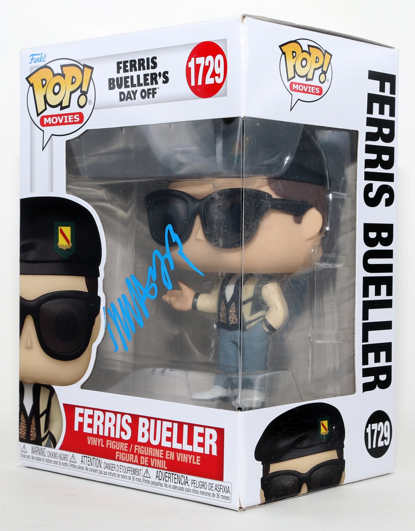 
                  
                    Matthew Broderick as Ferris Bueller in Ferris Bueller's Day Off Signed Funko POP! #1729
                  
                