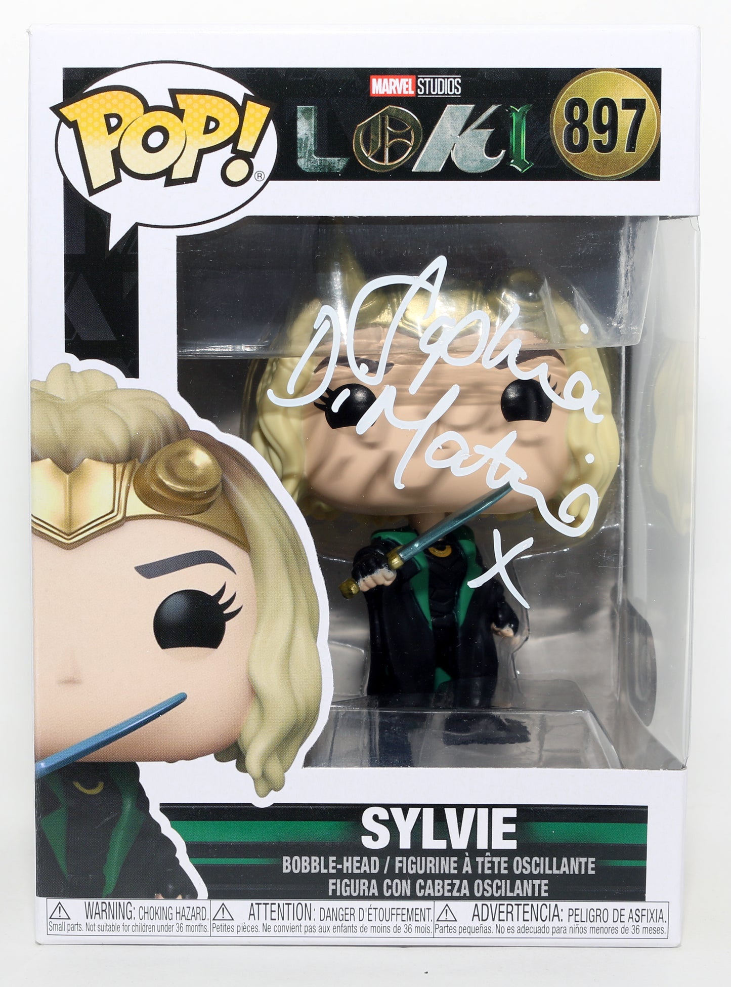 
                  
                    Sophia Di Martino as Sylvie in Loki (SWAU) Signed Funko POP! #897
                  
                