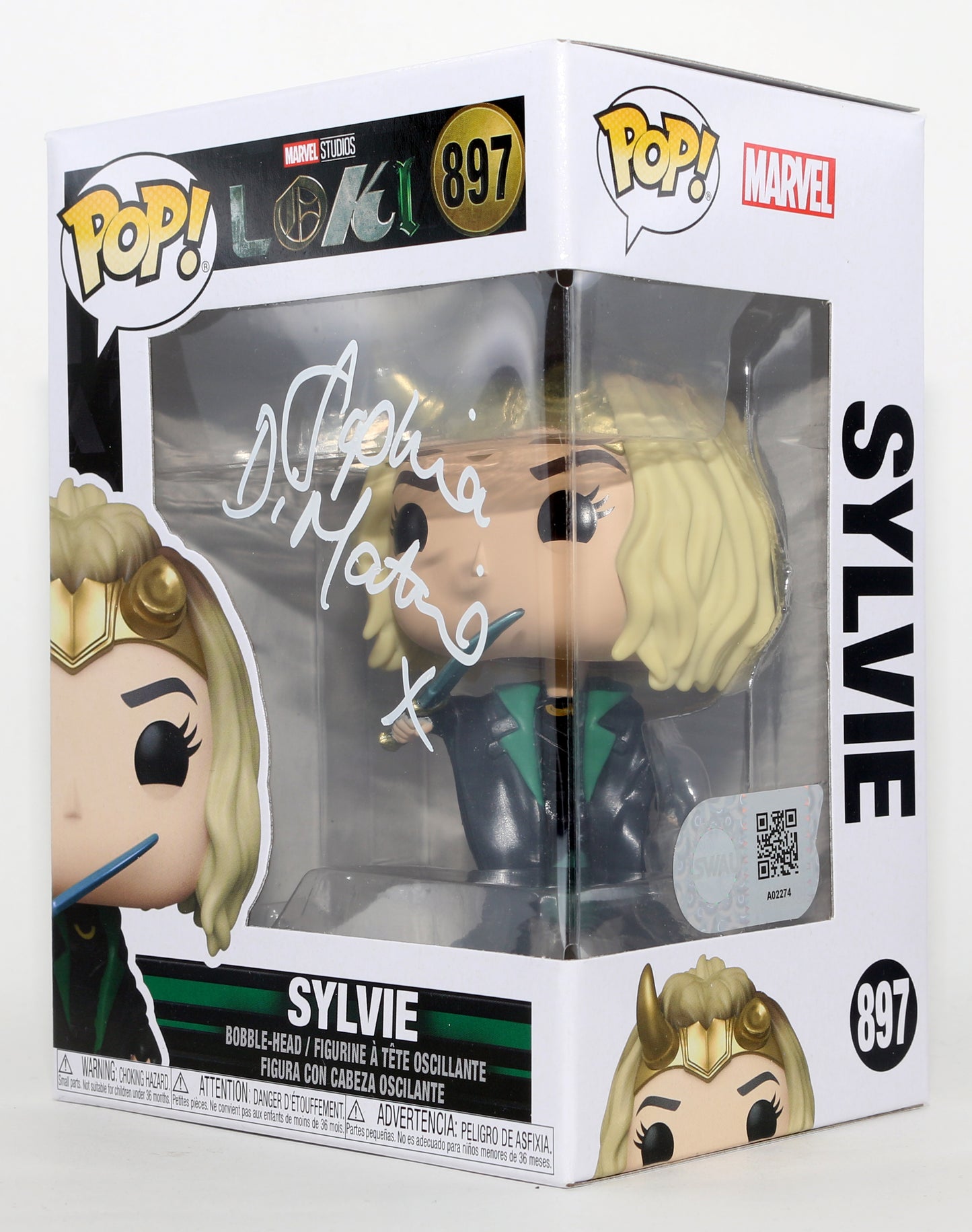 
                  
                    Sophia Di Martino as Sylvie in Loki (SWAU) Signed Funko POP! #897
                  
                