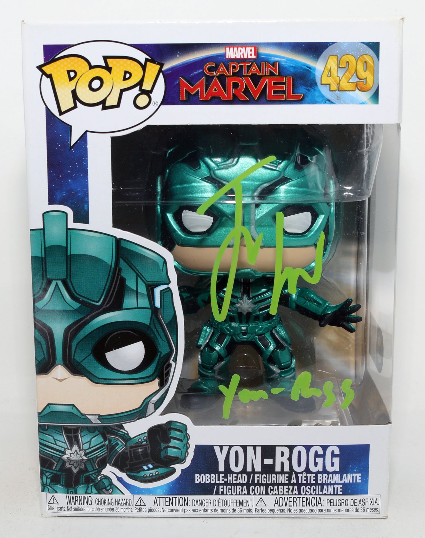
                  
                    Jude Law as Yon-Rogg in Captain Marvel (SWAU) Signed Funko POP! #429 with Character Name
                  
                