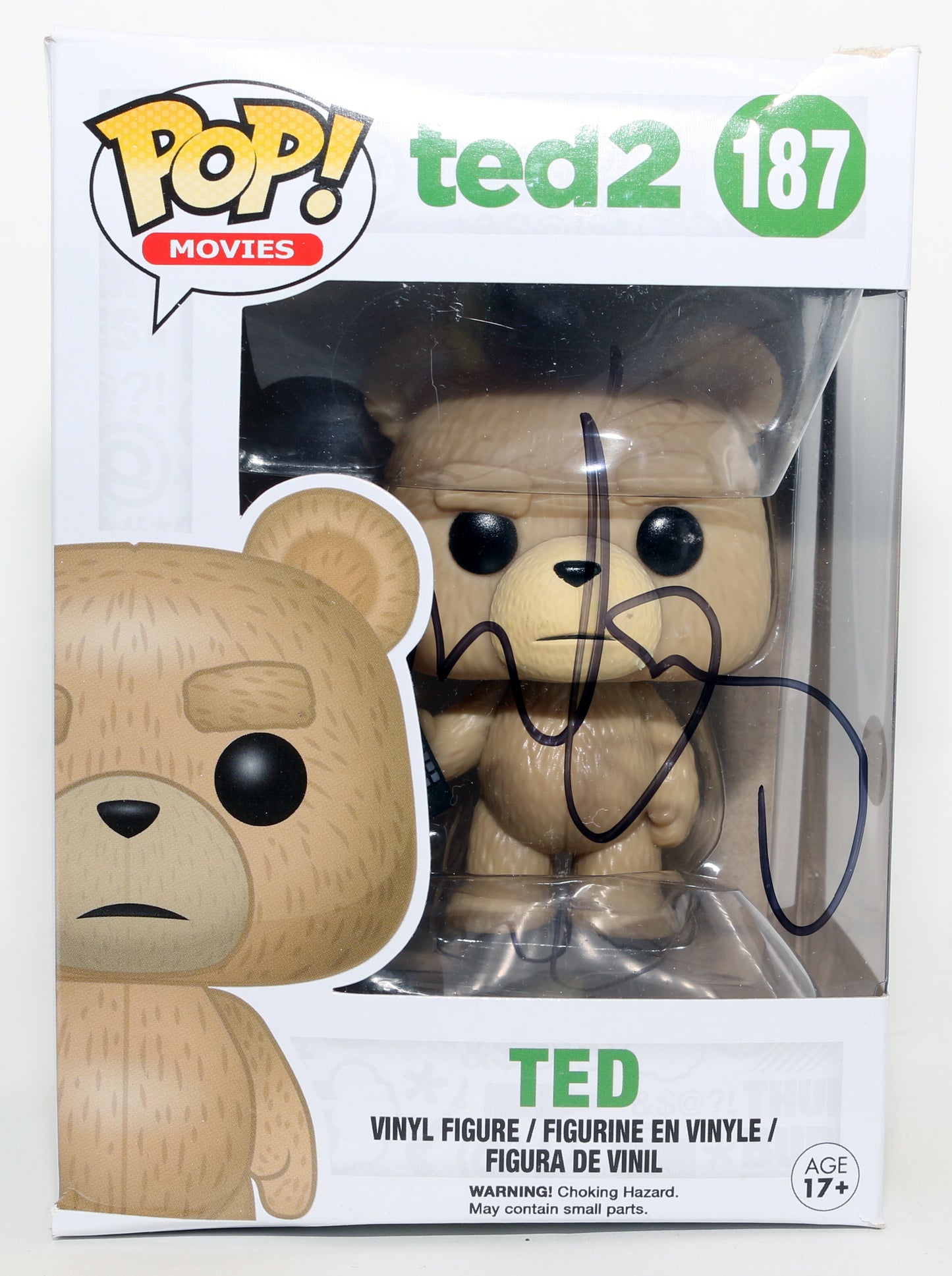 
                  
                    Mark Whalberg as Josh Bennett in Ted 2 (JSA) Signed Funko POP! #187
                  
                