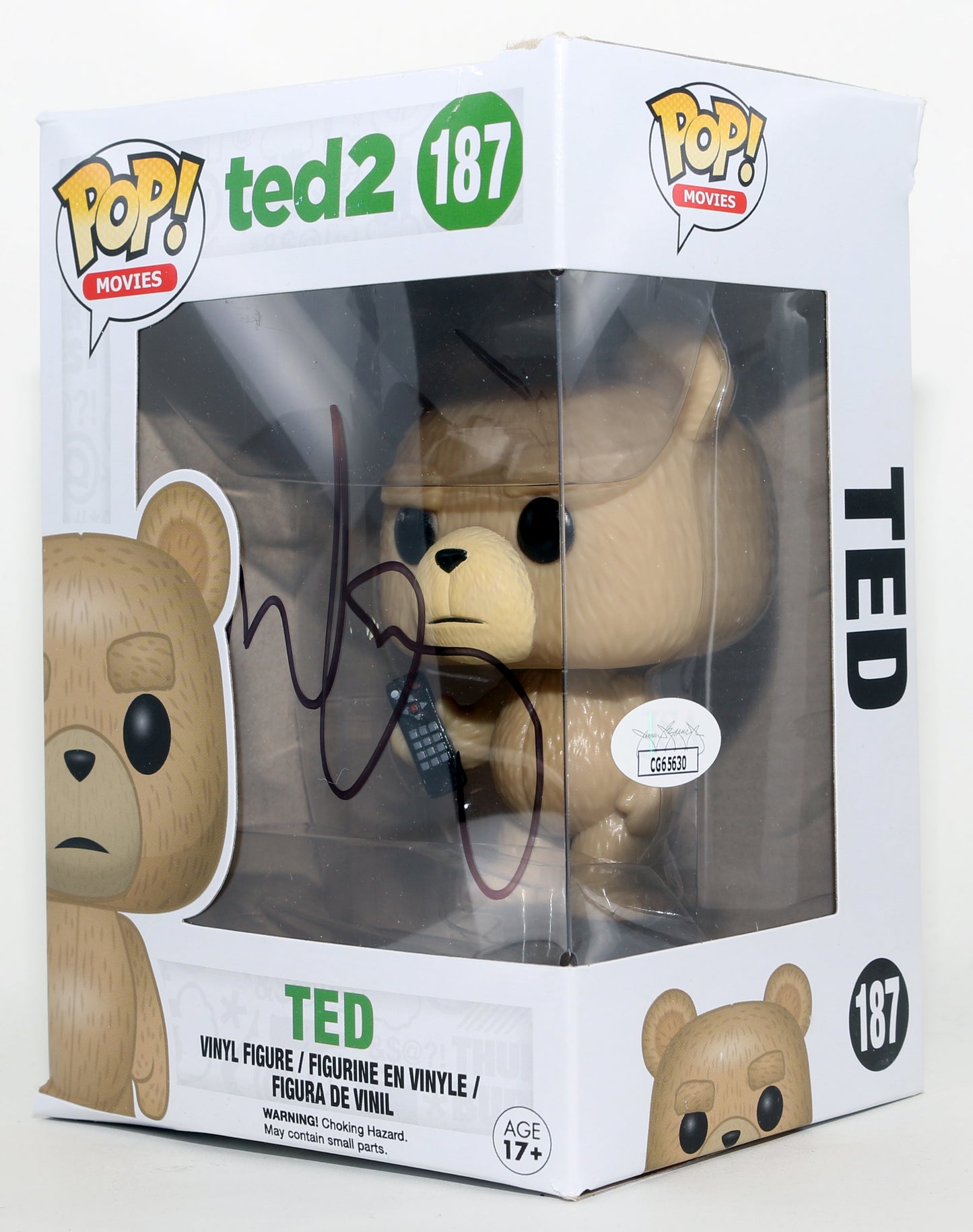 
                  
                    Mark Whalberg as Josh Bennett in Ted 2 (JSA) Signed Funko POP! #187
                  
                