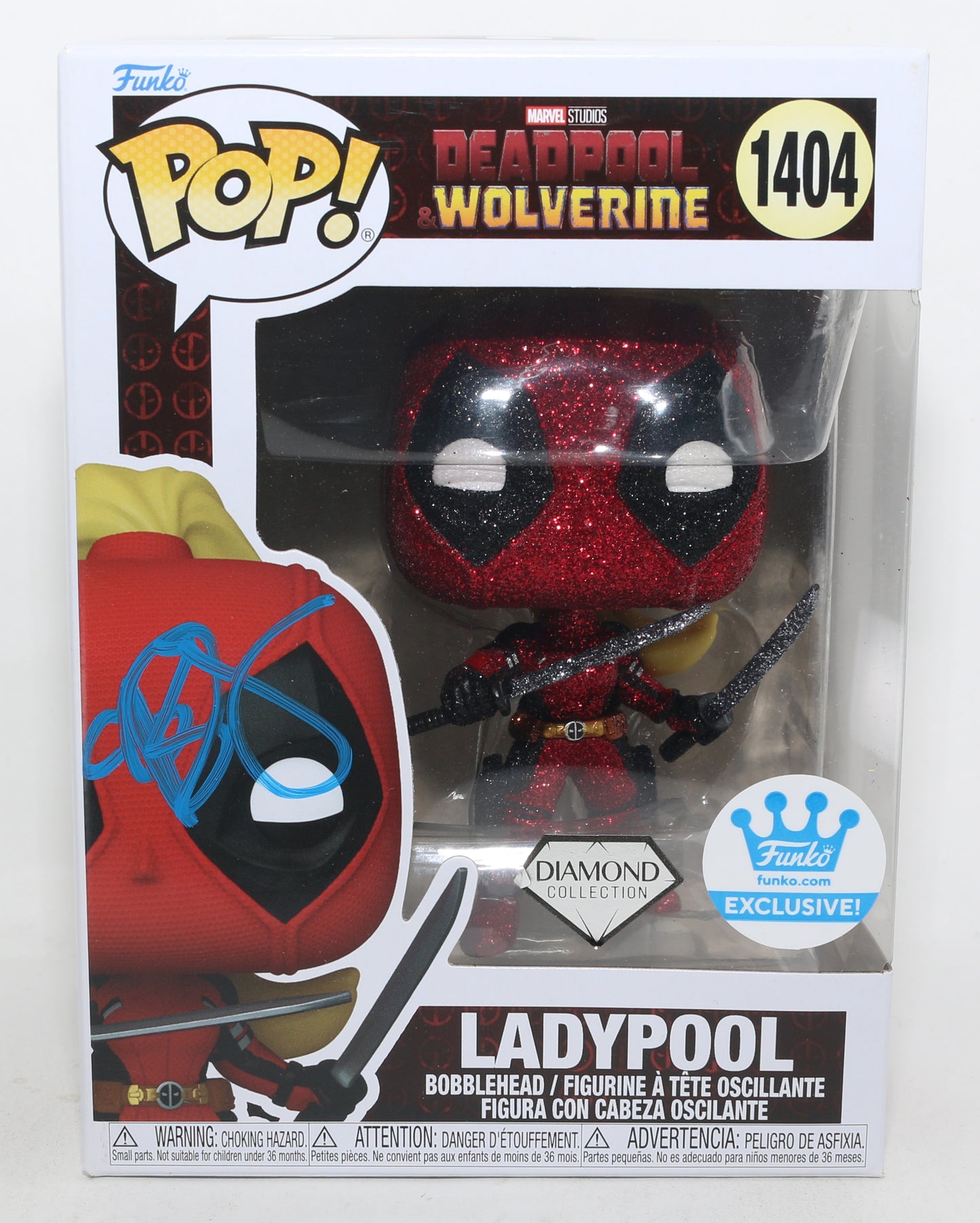 
                  
                    Blake Lively as Ladypool in Deadpool & Wolverine Diamond Edition Funko Store Exclusive (SWAU) Signed Funko POP! #1404
                  
                