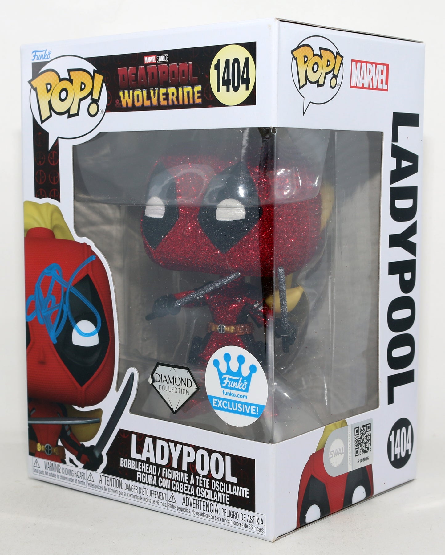 
                  
                    Blake Lively as Ladypool in Deadpool & Wolverine Diamond Edition Funko Store Exclusive (SWAU) Signed Funko POP! #1404
                  
                