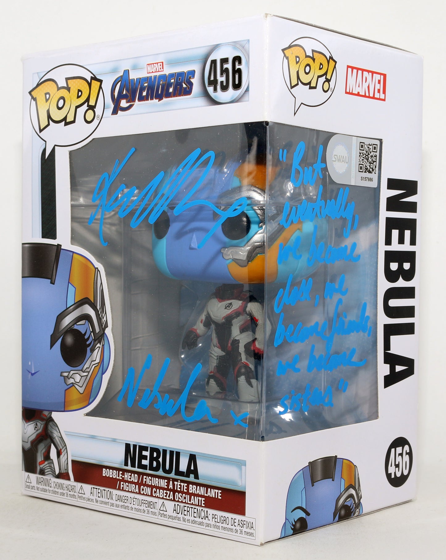 
                  
                    Karen Gillan as Nebula in Avengers: Endgame (SWAU) Signed Funko POP! #456 with Character Name & Quote
                  
                