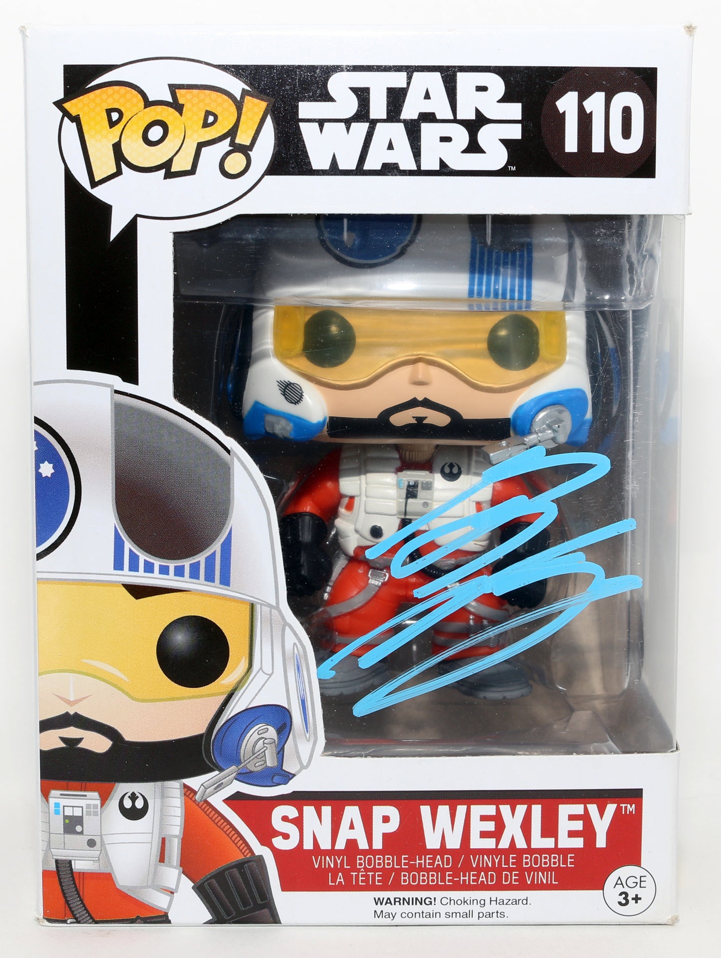 
                  
                    Greg Grunberg as Snap Wexley in Star Wars: The Force Awakens (Beckett) Signed Funko POP! #110
                  
                