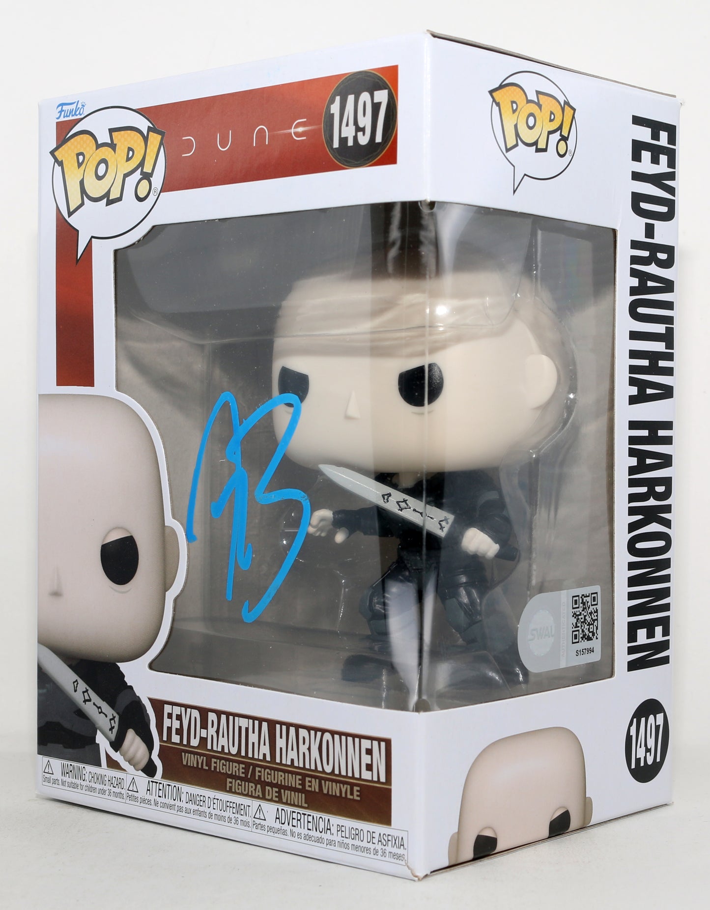 
                  
                    Austin Butler as Feyd-Rautha Harkonnen in Dune: Part Two (SWAU) Signed Funko POP! #1497
                  
                