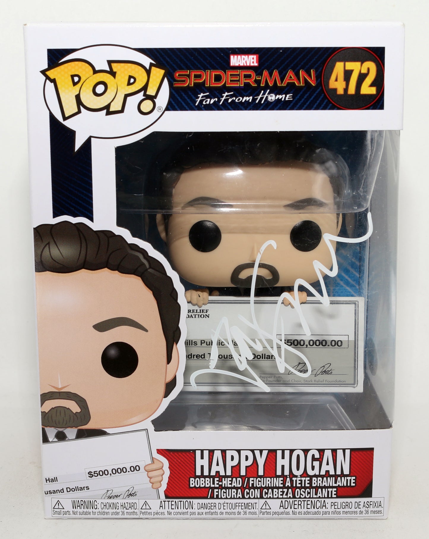 
                  
                    Jon Favreau as Happy Hogan in Spider-Man: Far From Home Man Signed Funko POP! #472
                  
                