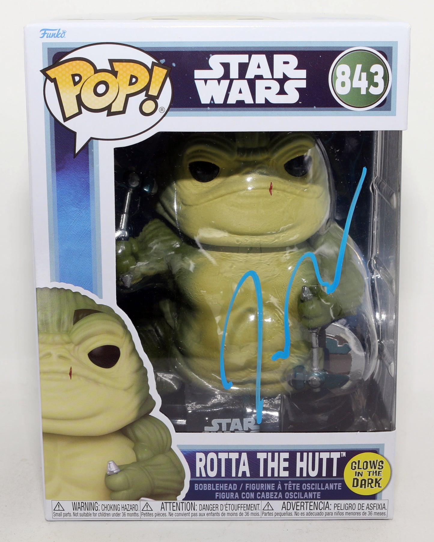 
                  
                    Jeremy Allen White as Rotta the Hutt in Star Wars: The Mandalorian & Grogu Signed Funko POP! #843
                  
                