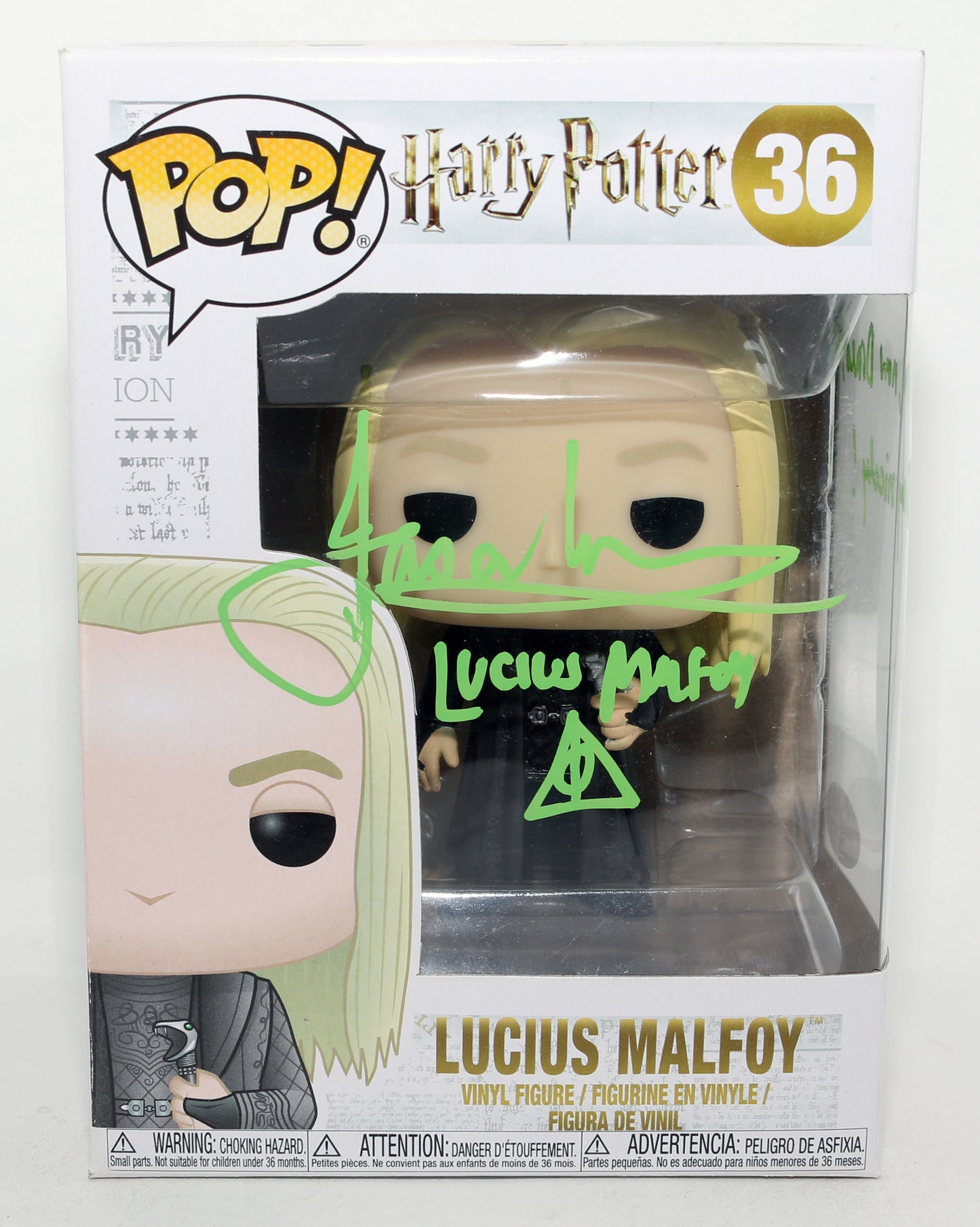 
                  
                    Jason Isaacs as Lucius Malfoy in Harry Potter (JSA) Signed Funko POP! #36 with Character Name & Quote
                  
                
