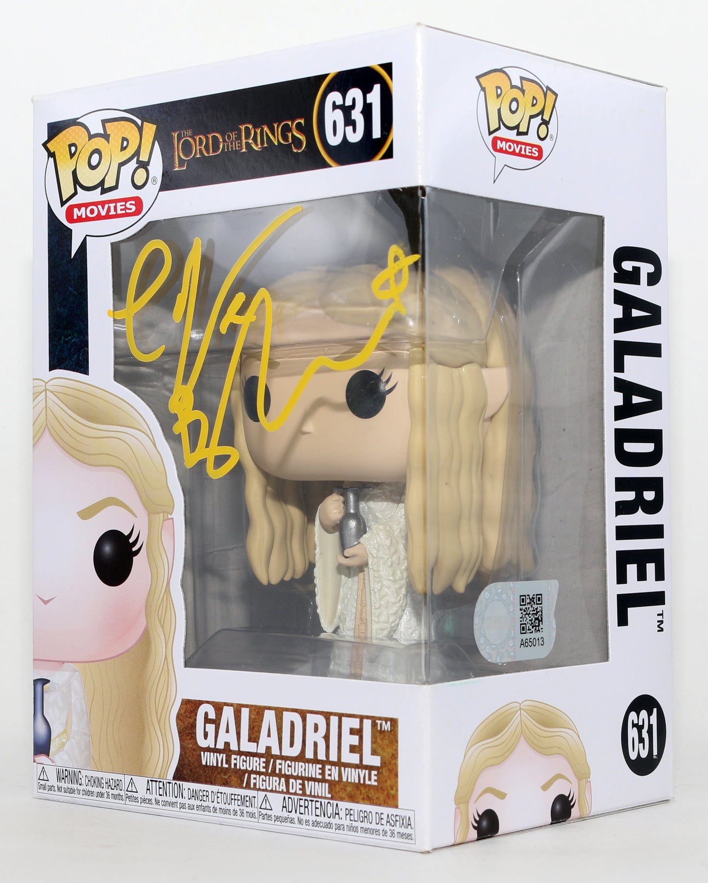 
                  
                    Cate Blanchett as Galadriel in The Lord Of The Rings: The Fellowship Of The Ring (SWAU) Signed Funko POP! #631
                  
                