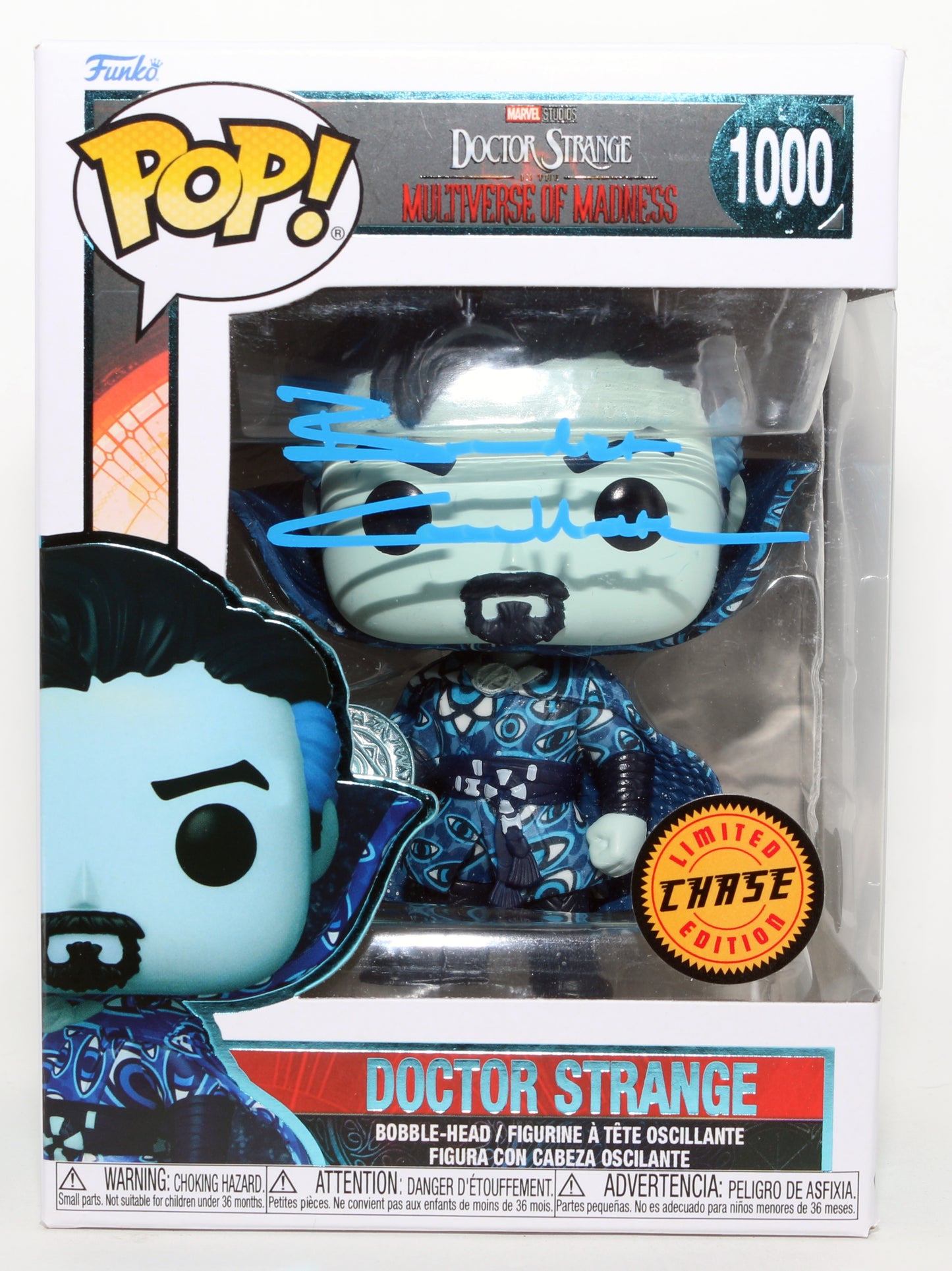 
                  
                    Benedict Cumberbatch as Doctor Strange in Doctor Strange in the Multiverse of Madness Chase (Beckett) Signed Funko POP! #1000
                  
                