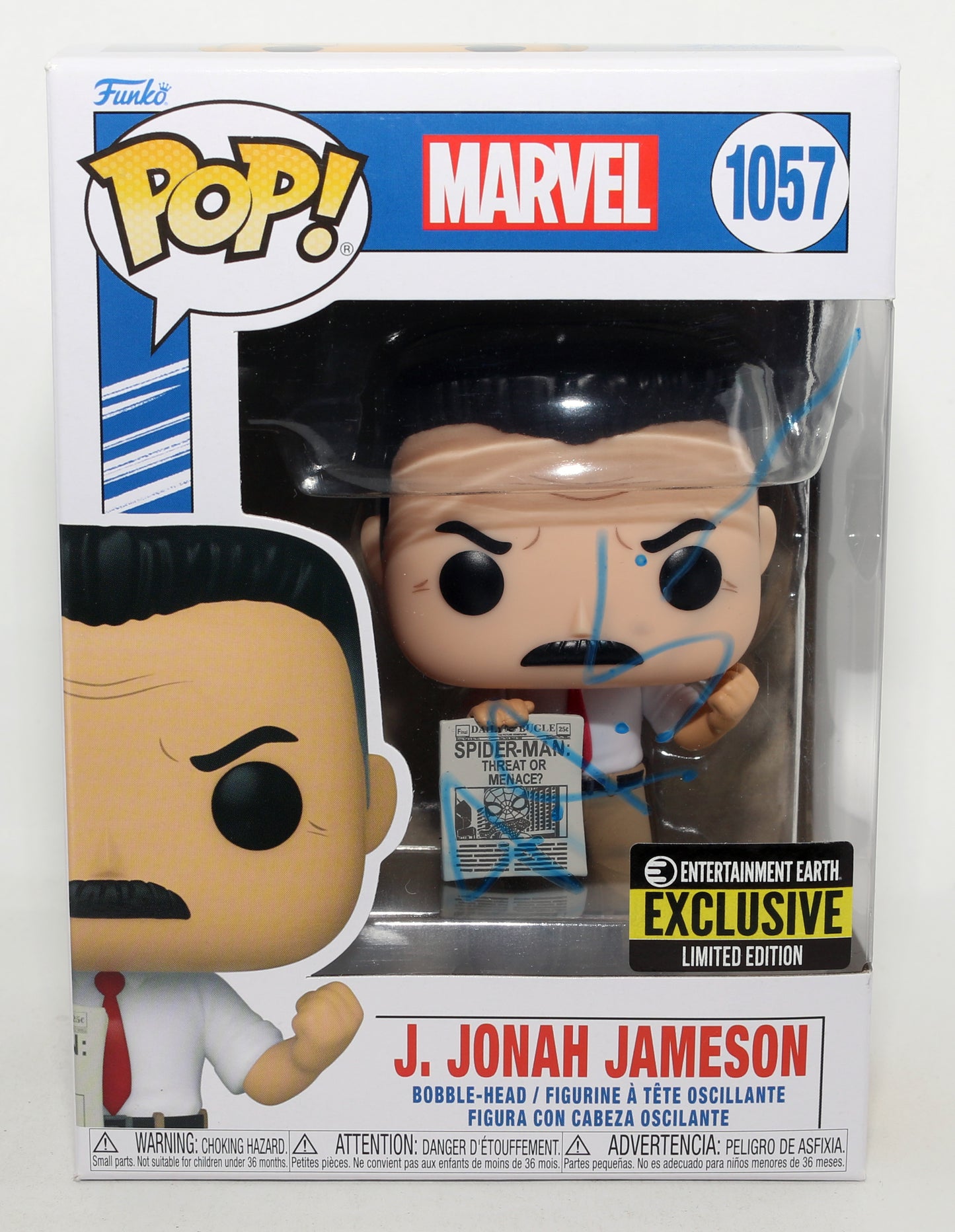 
                  
                    J.K. Simmons as J. Jonah Jameson in Spider-Man Entertainment Earth Exclusive LE Signed Funko POP! #1057
                  
                