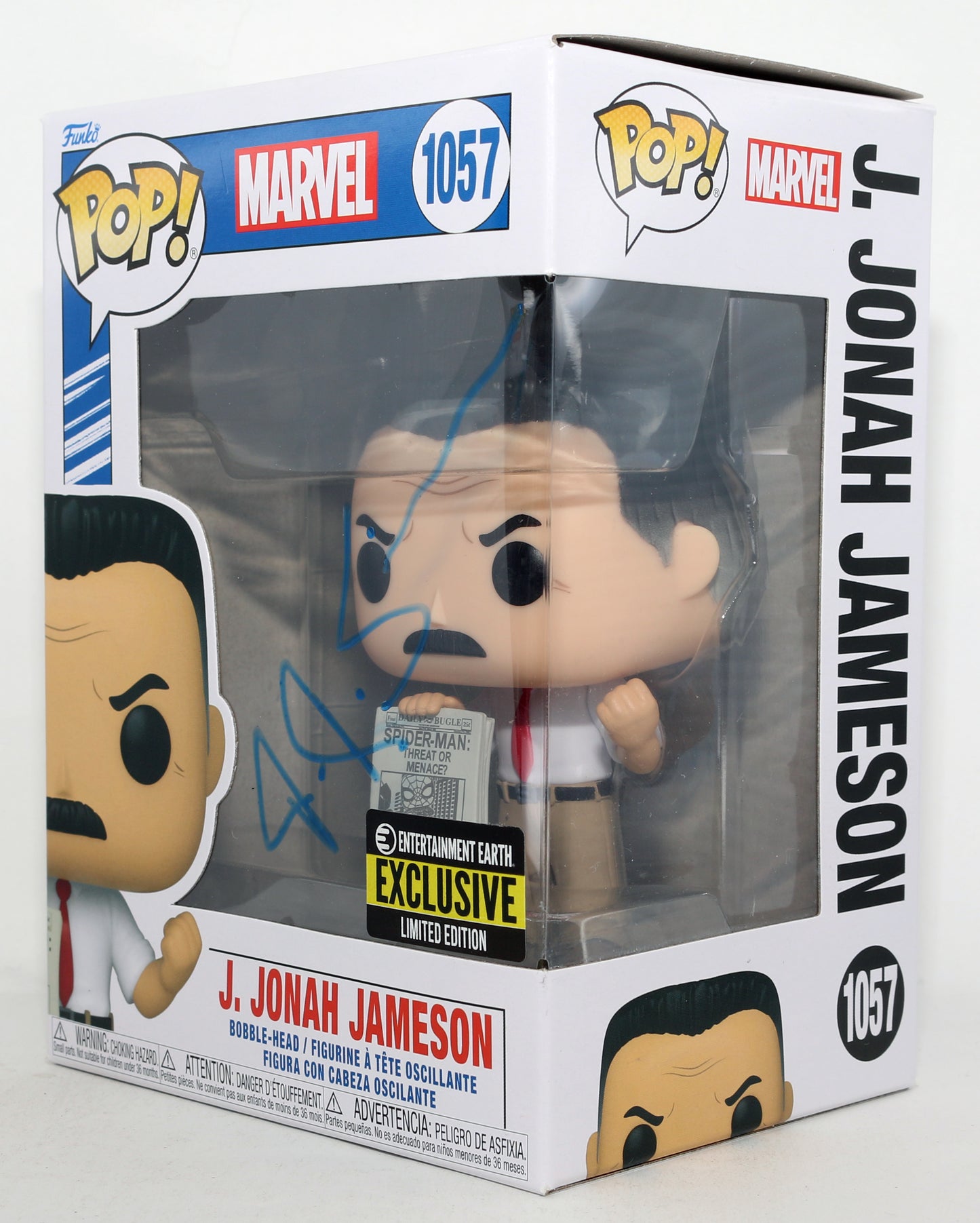 
                  
                    J.K. Simmons as J. Jonah Jameson in Spider-Man Entertainment Earth Exclusive LE Signed Funko POP! #1057
                  
                