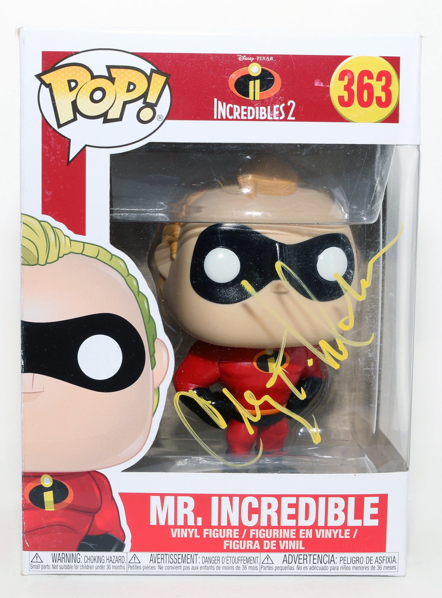 
                  
                    Craig T. Nelson as Mr. Incredible in Incredibles 2 Signed Funko POP! #363
                  
                