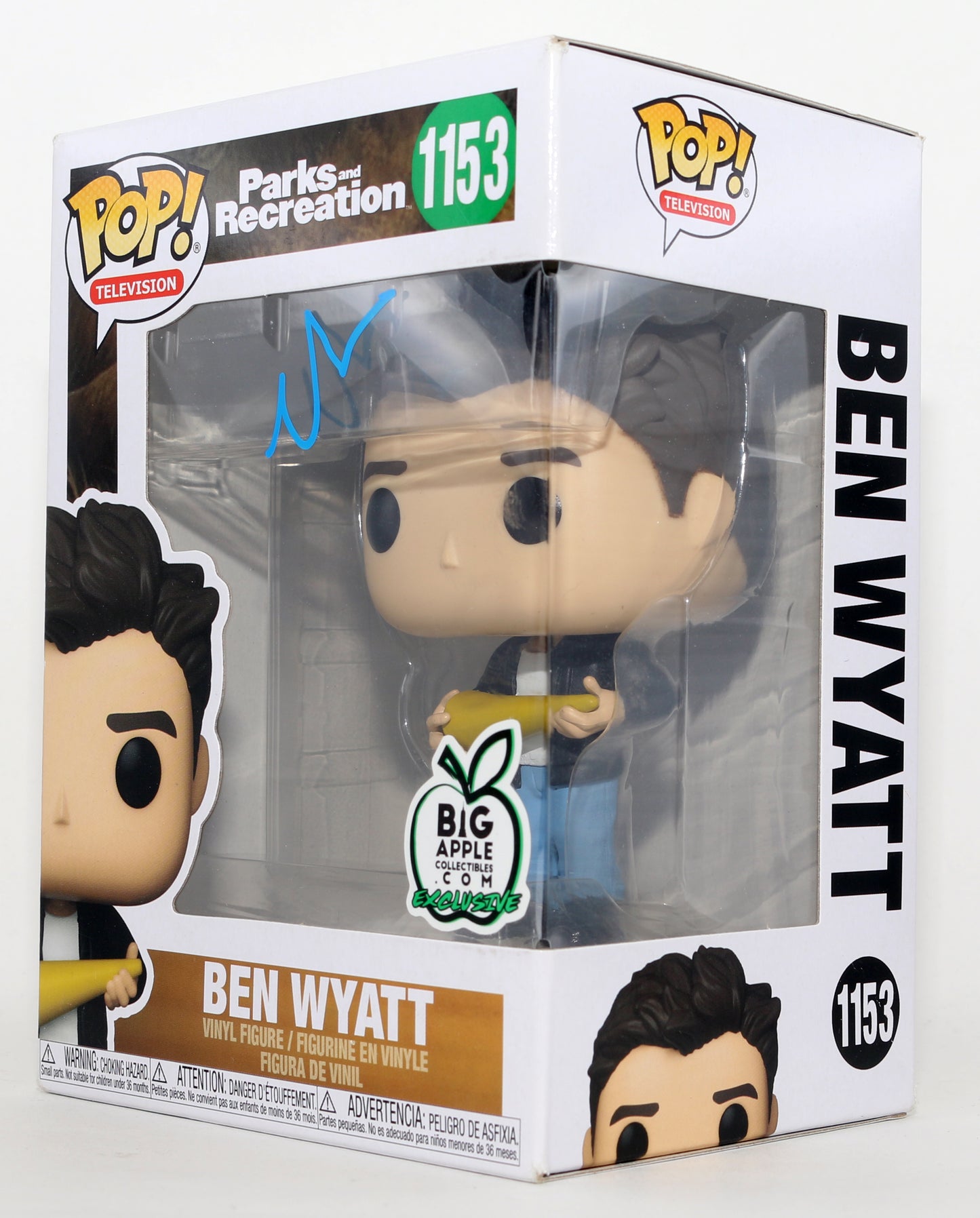 
                  
                    Adam Scott as Ben Wyatt in Parks & Recreation Big Apple Exclusive Signed Funko POP! #1153
                  
                