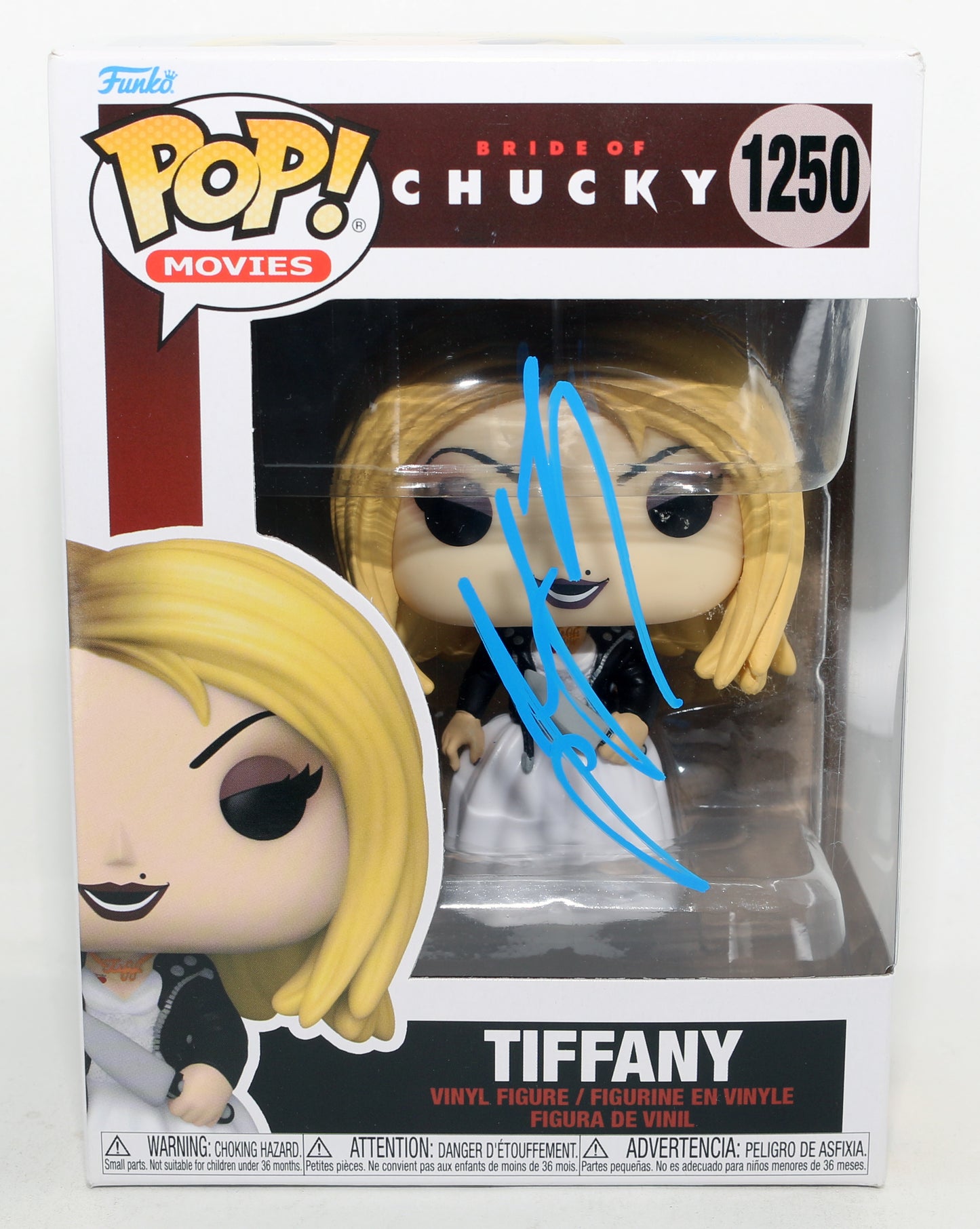
                  
                    Jennifer Tilly as the Voice of Tiffany Valentine in The Bride of Chucky Signed Funko POP! #1250
                  
                