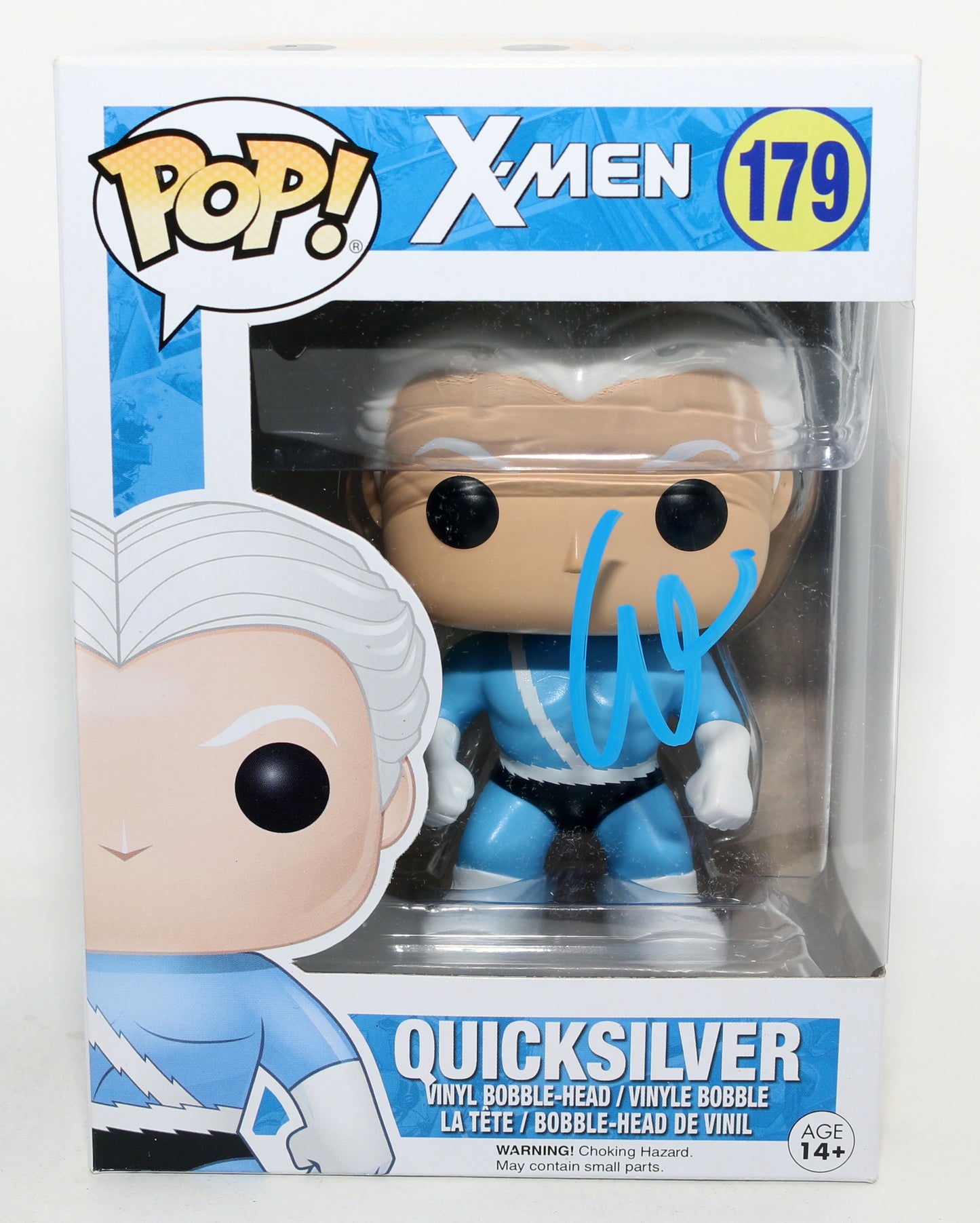 
                  
                    Evan Peters as Quicksilver in X-Men Signed Funko POP! #179
                  
                