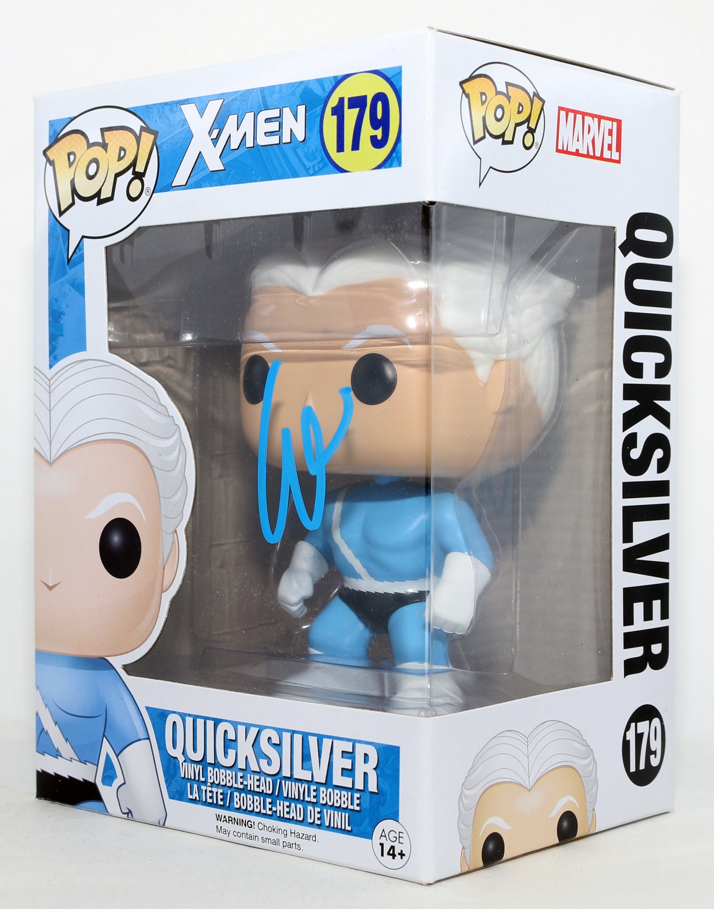 
                  
                    Evan Peters as Quicksilver in X-Men Signed Funko POP! #179
                  
                