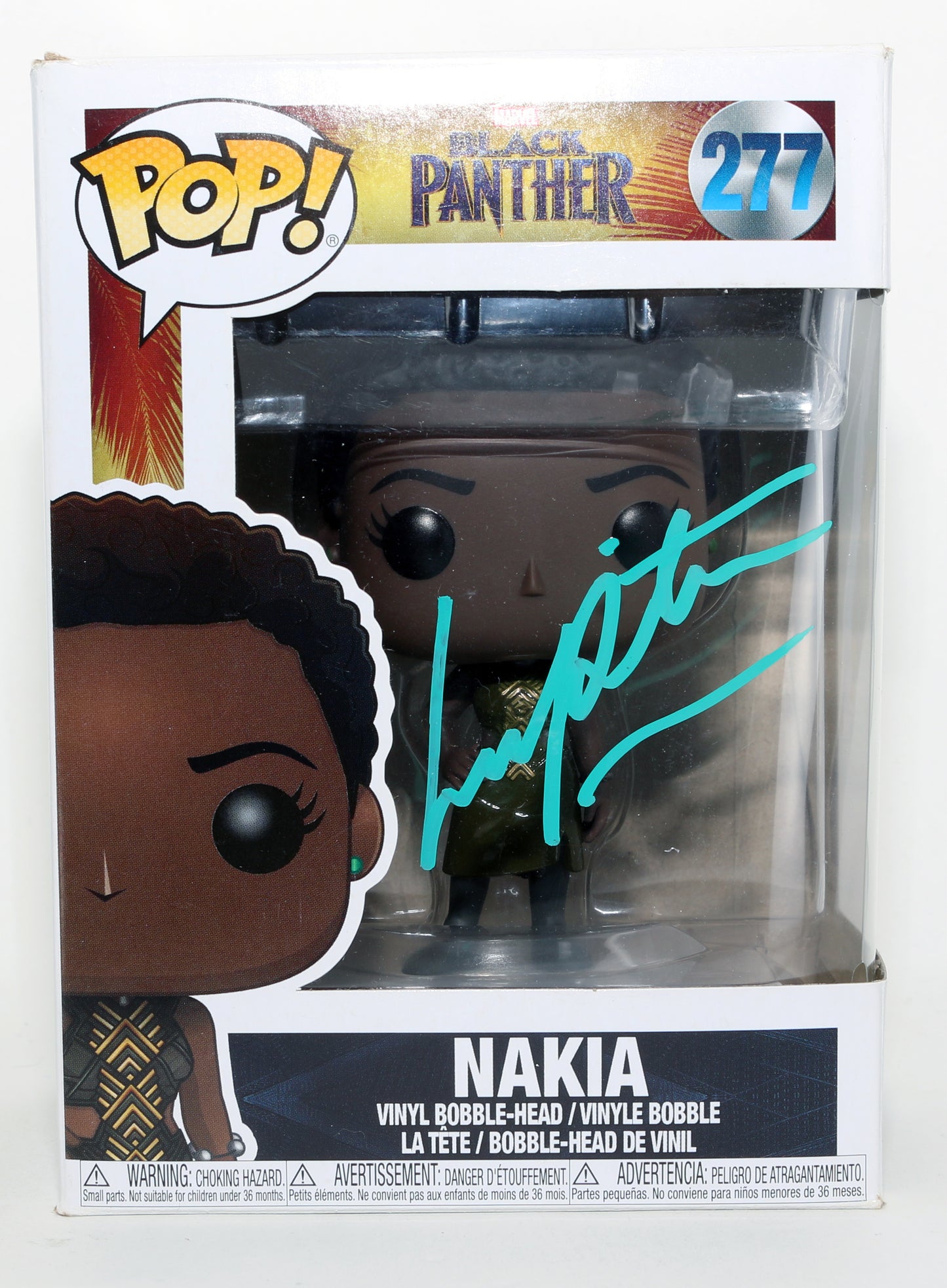 
                  
                    Lupita Nyong'o as Nakia in Black Panther Signed Funko POP! #277
                  
                