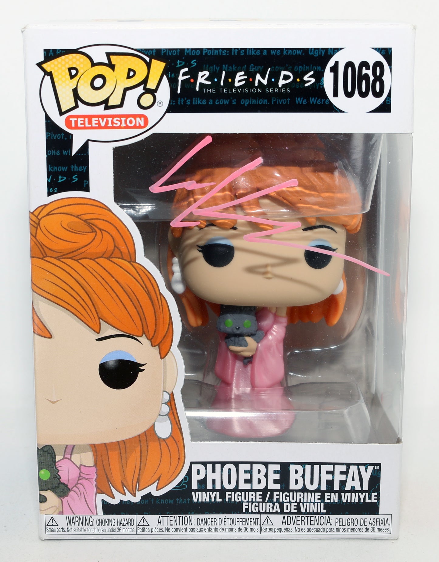 
                  
                    Lisa Kudrow as Phoebe Buffay in Friends Signed Funko POP! #1068
                  
                