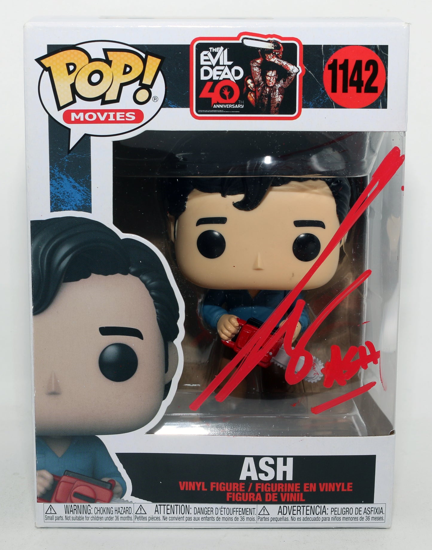 
                  
                    Bruce Campbell as Ash in The Evil Dead Signed Funko POP! #1142 with Character Name
                  
                
