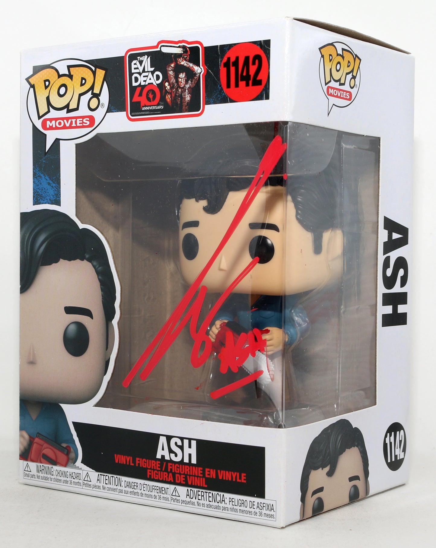 
                  
                    Bruce Campbell as Ash in The Evil Dead Signed Funko POP! #1142 with Character Name
                  
                
