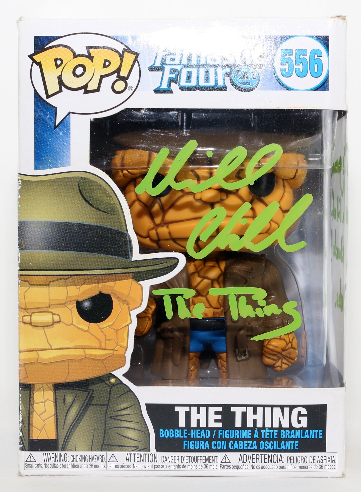 
                  
                    Michael Chiklis as Ben Grimm / The Thing in Fantastic Four Signed Funko POP! #556 with Character Name & Quote
                  
                