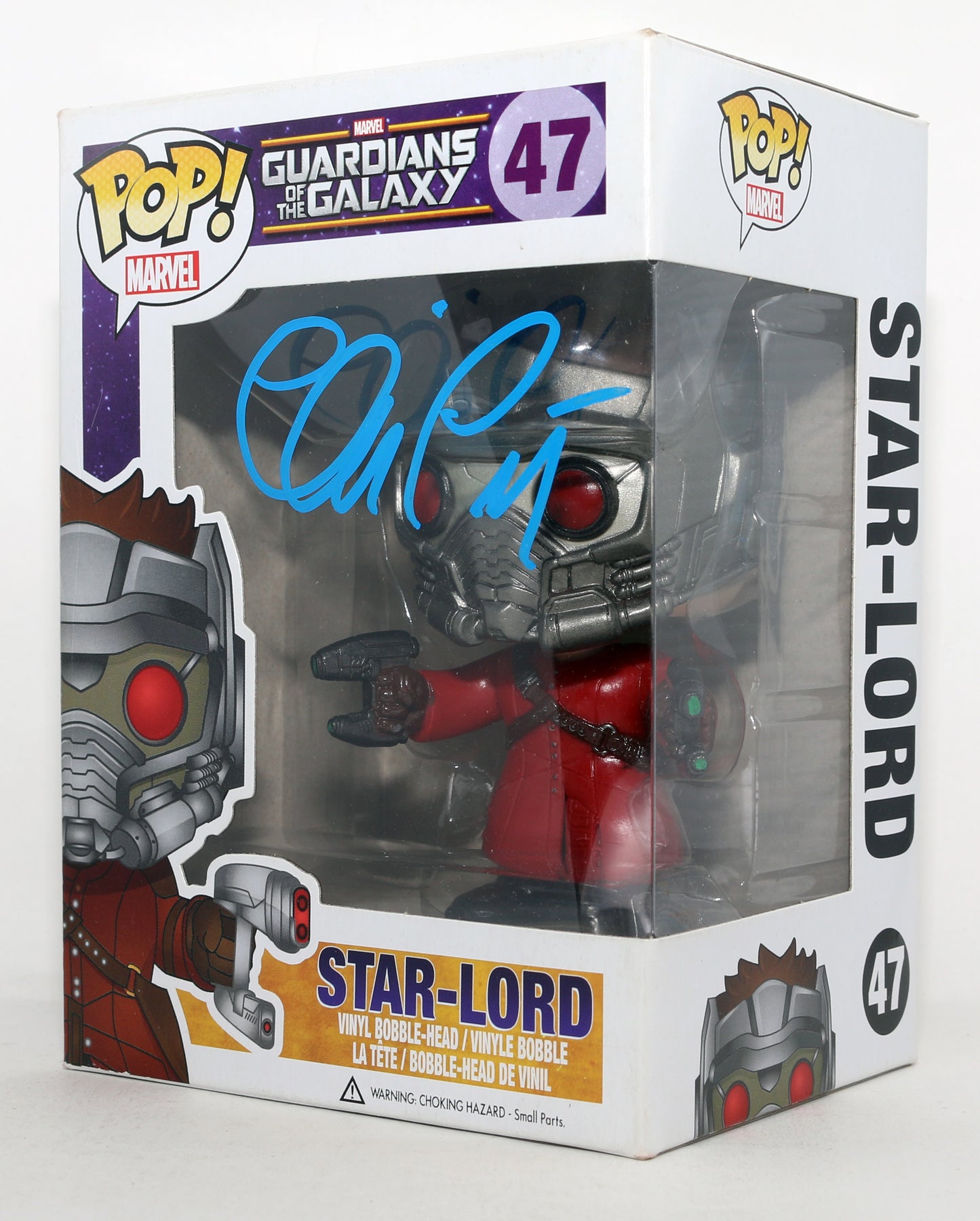 
                  
                    Chris Pratt as Peter Quill / Star-Lord in Guardians of the Galaxy Signed Funko POP! #47
                  
                