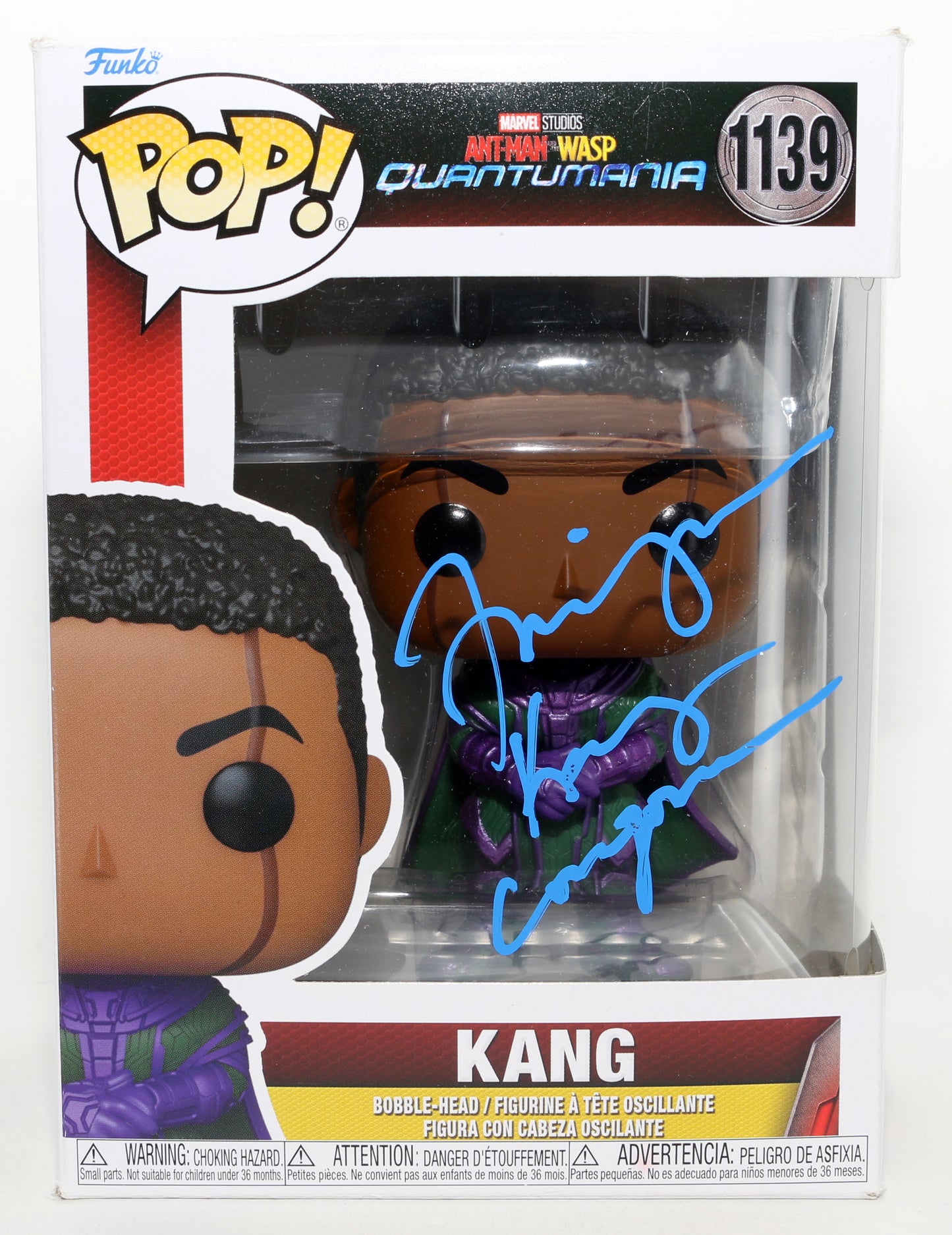 
                  
                    Jonathan Majors as Kang the Conqueror in Ant-Man & The Wasp: Quantumania Signed Funko POP! #1139 with Character Name
                  
                
