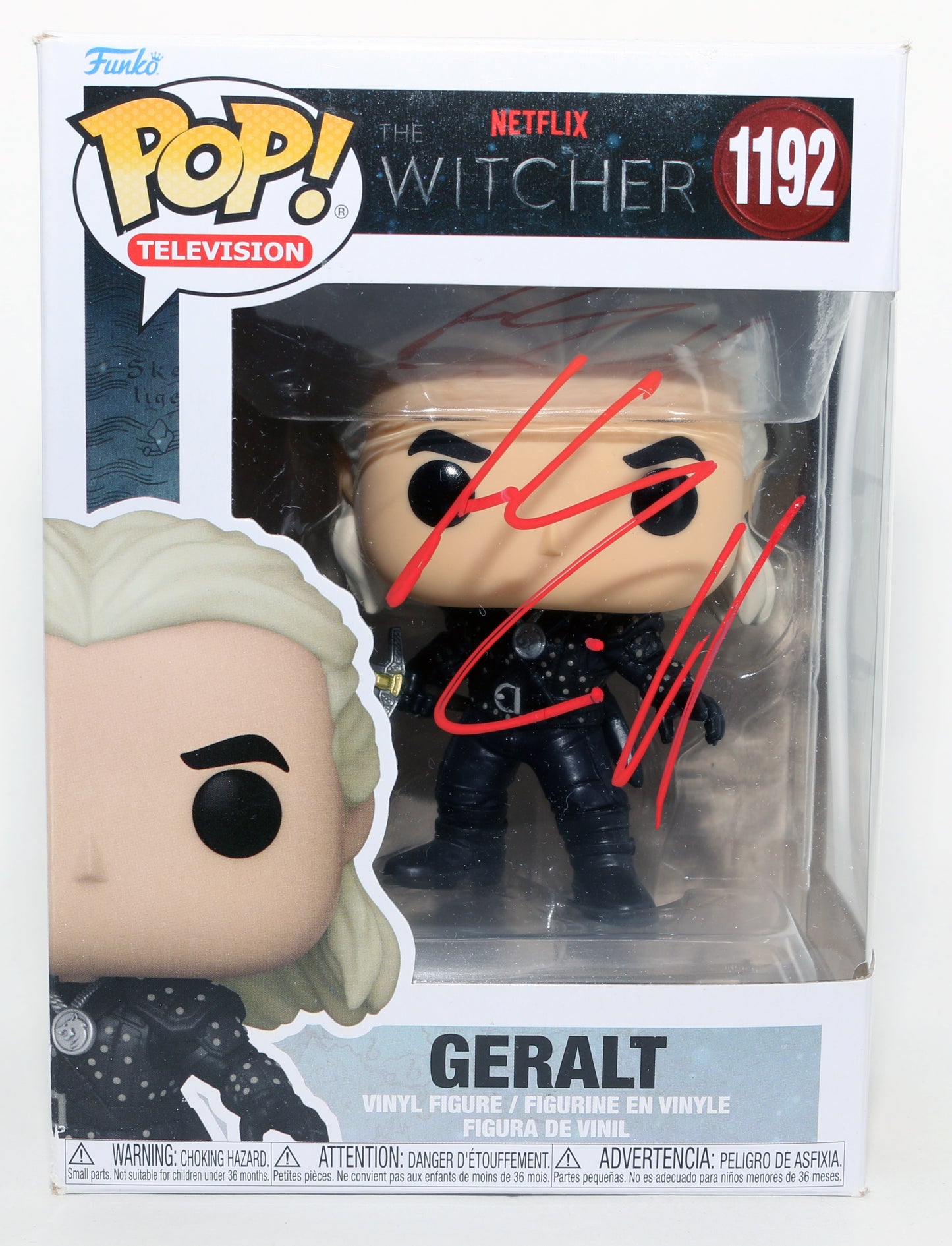 
                  
                    Henry Cavill as Geralt of Rivia in The Witcher Signed Funko POP! #1192
                  
                
