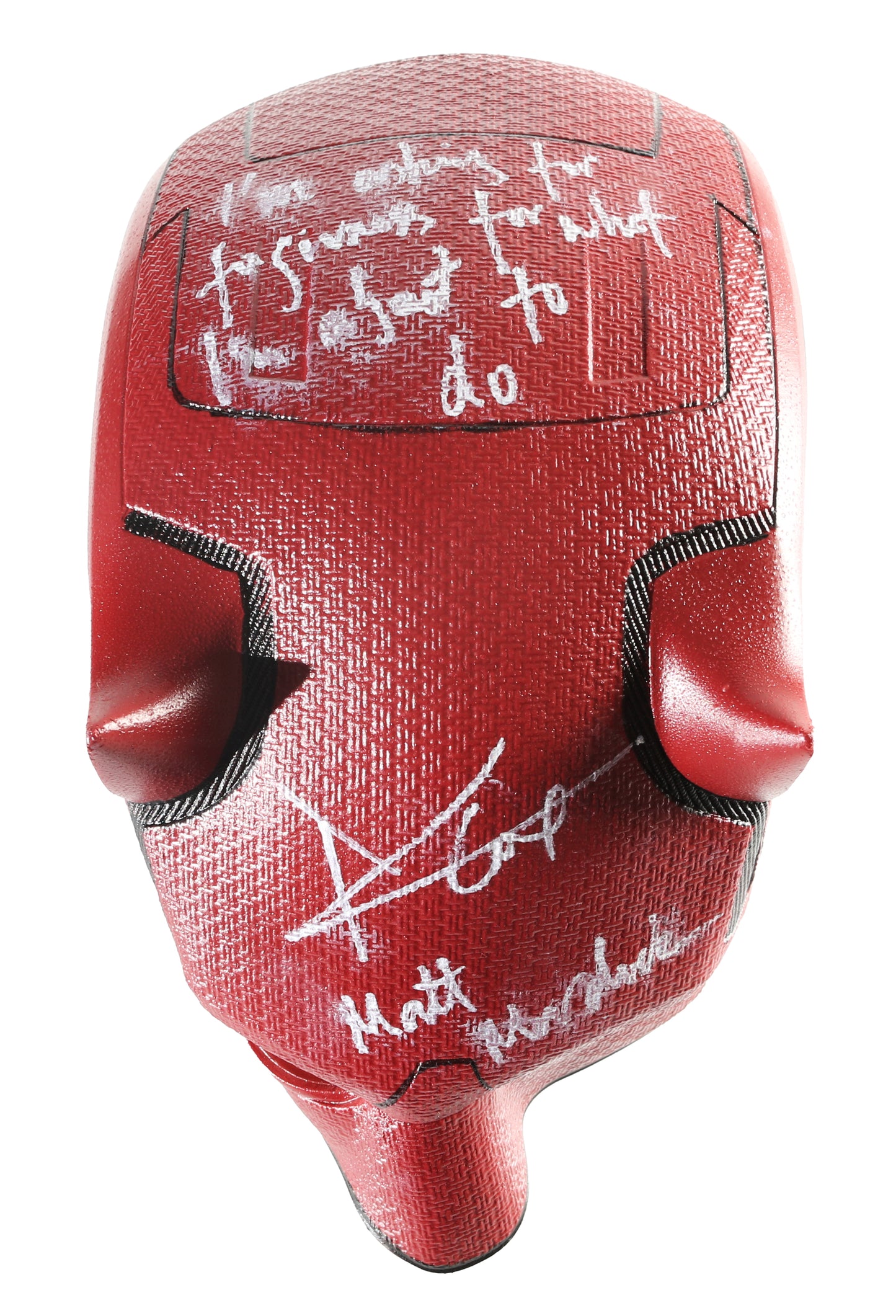
                  
                    Charlie Cox as Matt Murdock in Daredevil Signed Prop Replica Mask with Character Name & Quote
                  
                