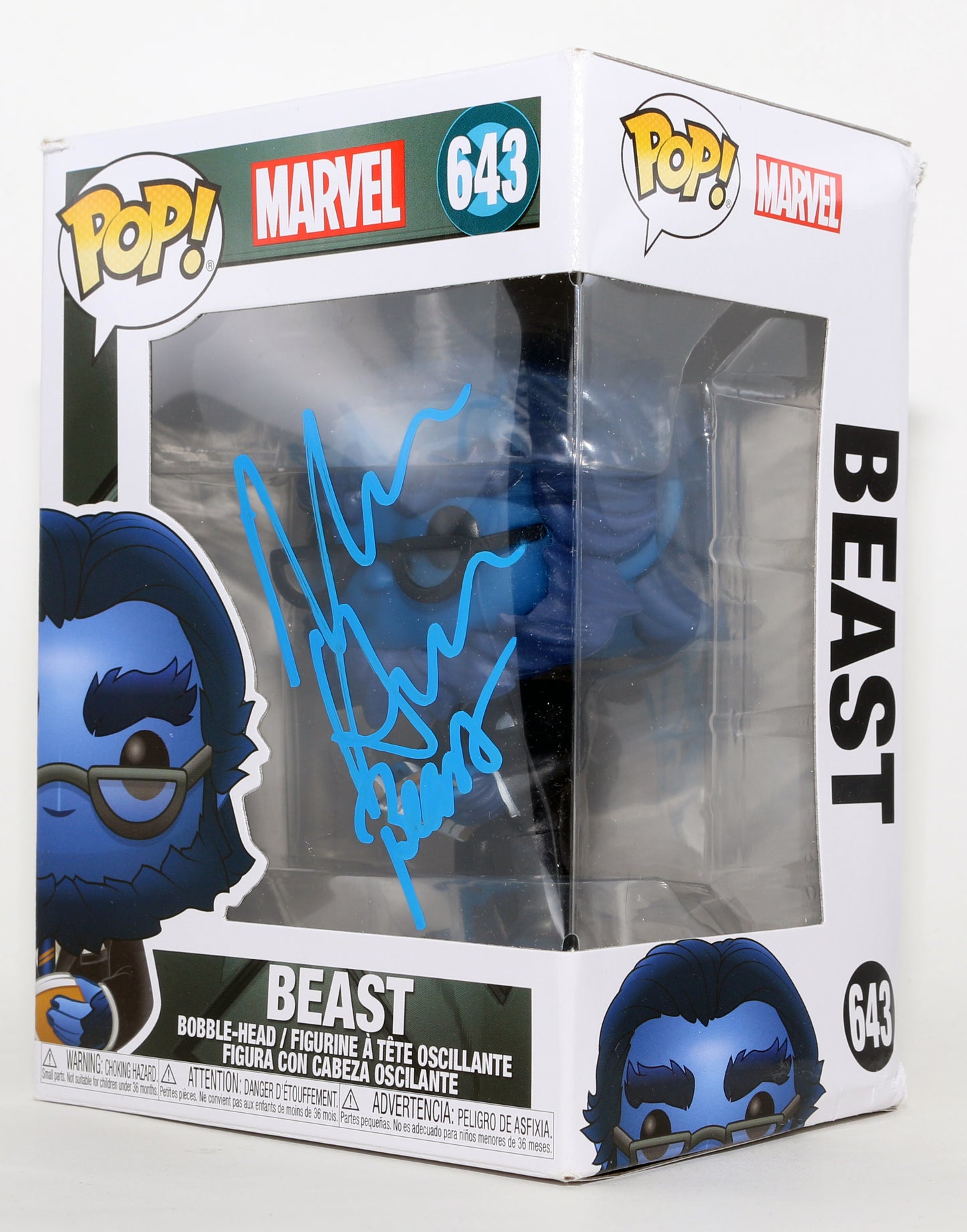 
                  
                    Nicholas Hoult as Beast in X-Men Signed Funko POP! #643 with Character Name
                  
                