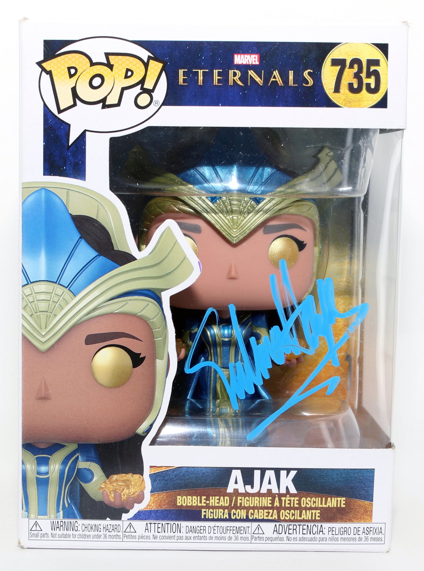 
                  
                    Salma Hayek as Ajak in Eternals Signed Funko POP! #735
                  
                