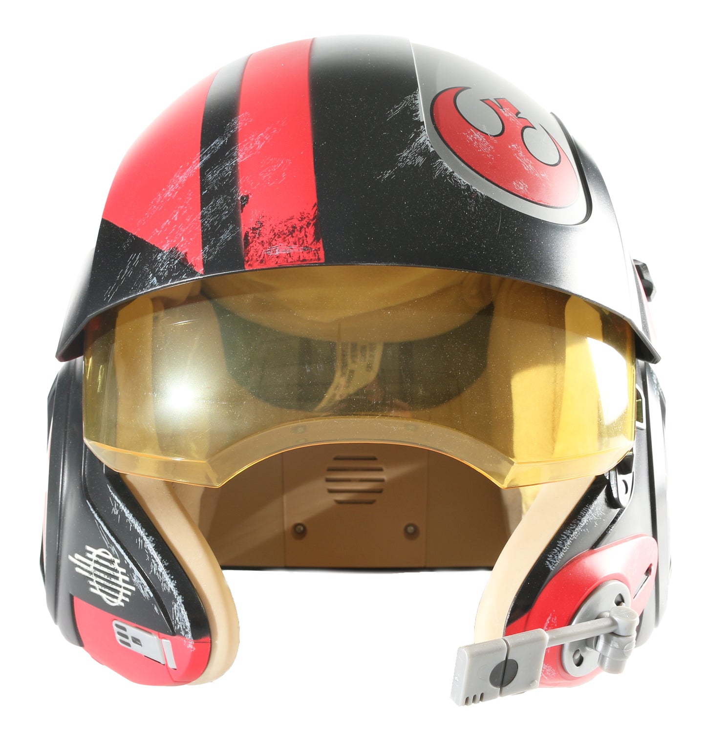 
                  
                    Poe Dameron from Star Wars: The Force Awakens Prop Replica Hasbro The Black Series Helmet Signed by Oscar Issac with Character Name
                  
                